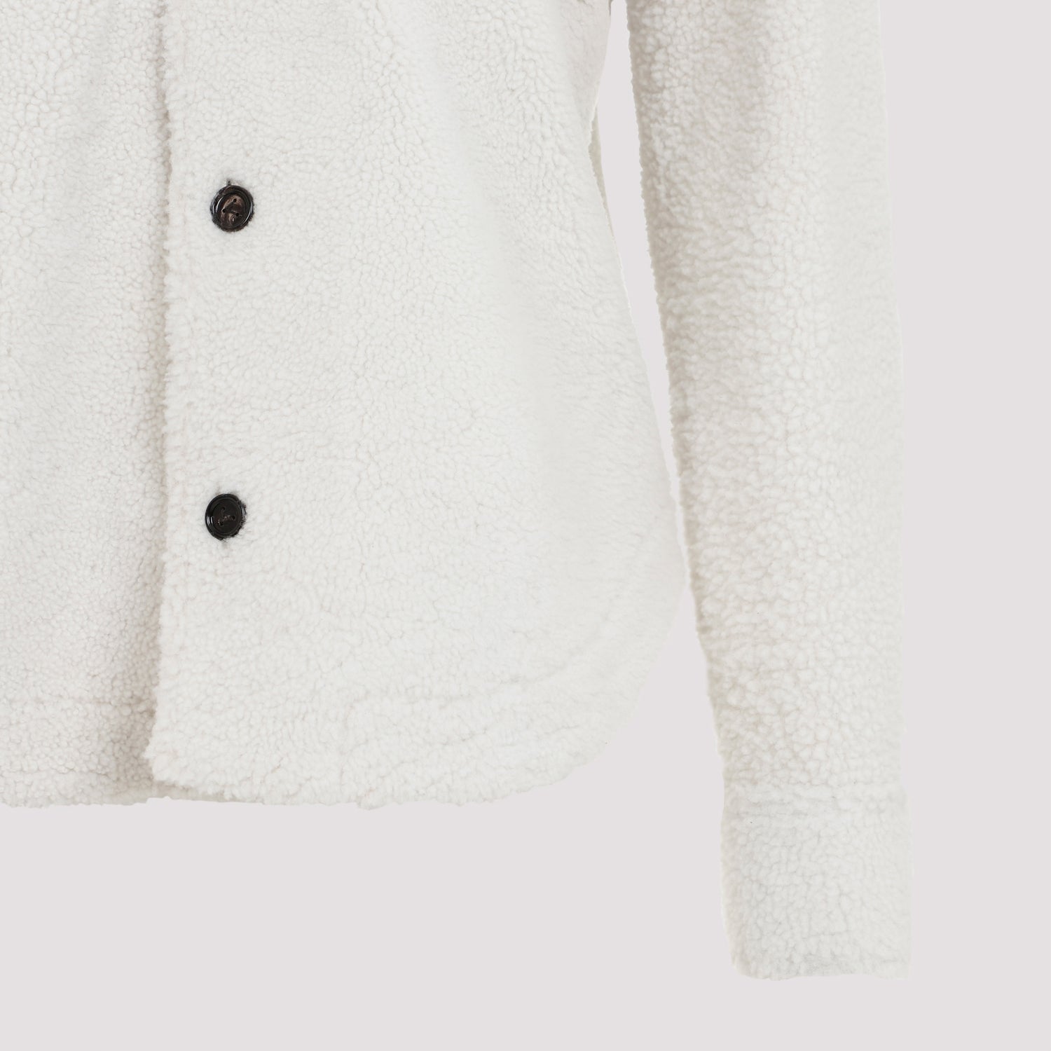 BOTTEGA VENETA Luxurious Shearling Jacket with Pointed Collar