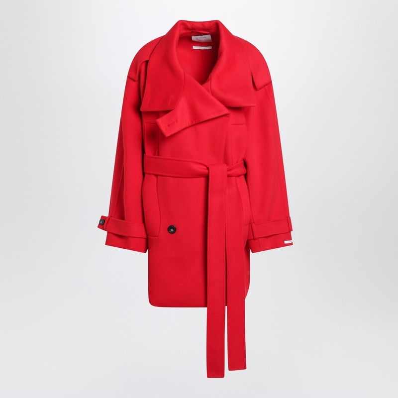 MAX MARA SPORTMAX Women's Short Wool Trench Jacket