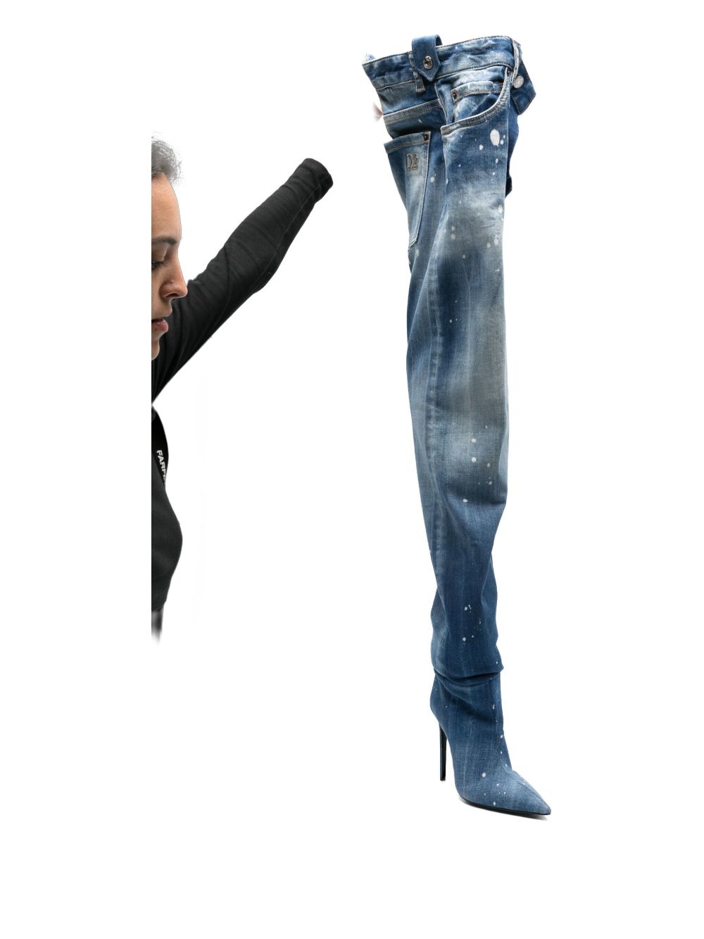 DSQUARED2 Denim Heel Boots for Women