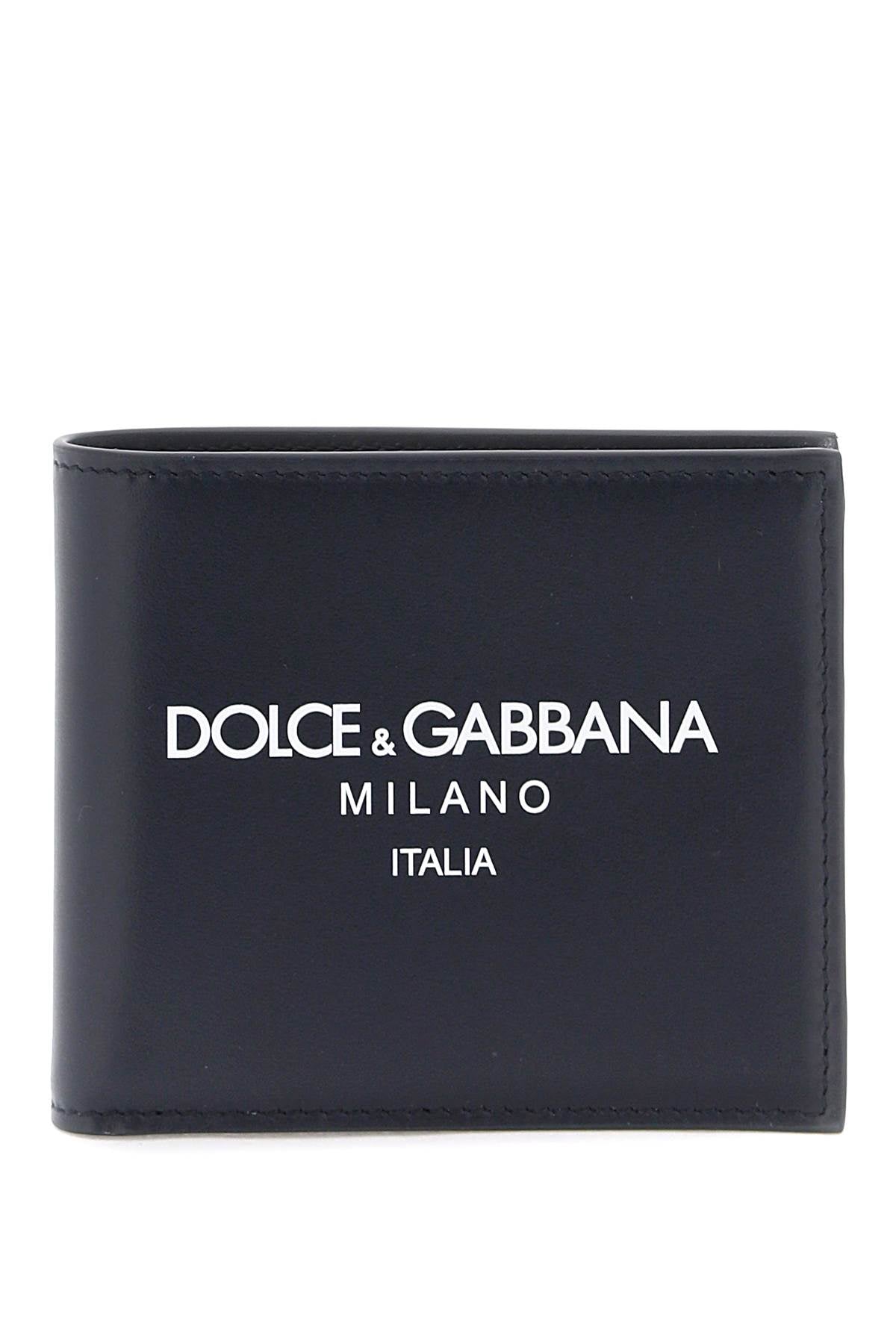 DOLCE & GABBANA Leather Mini Flap-Over Wallet