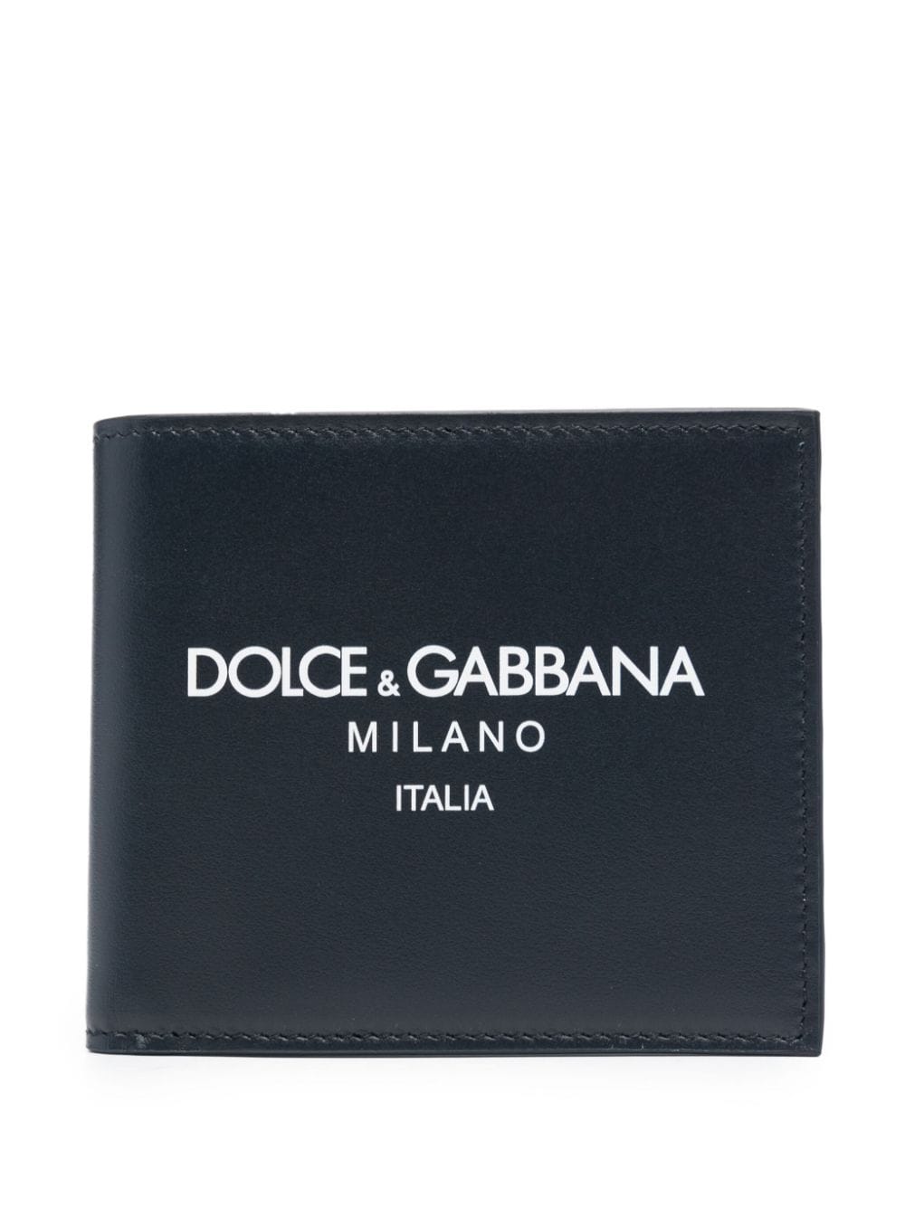 DOLCE & GABBANA Leather Bifold Wallet for Men - Classic Mini Style