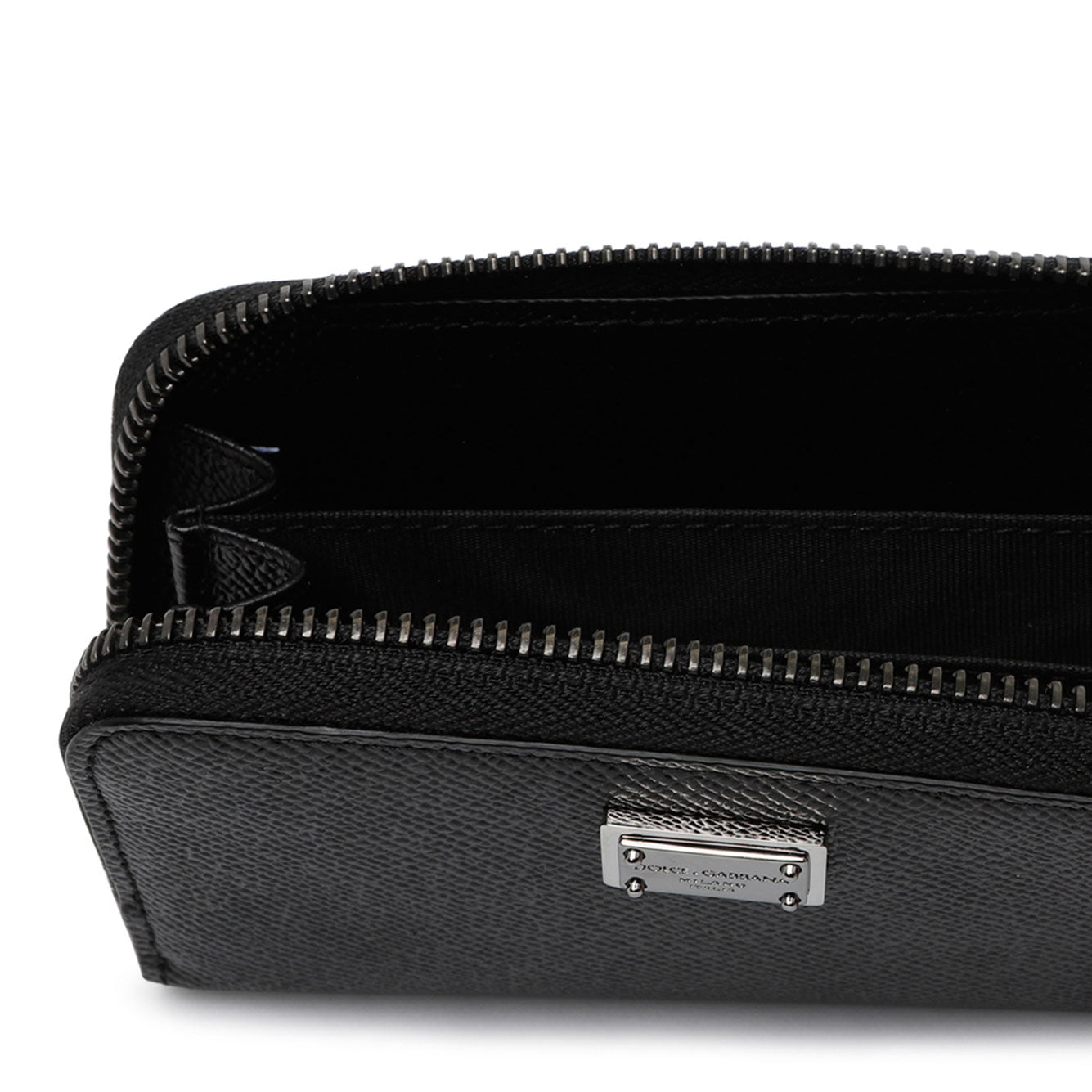 DOLCE & GABBANA Premium Vitello Leather Mini Wallet for Men