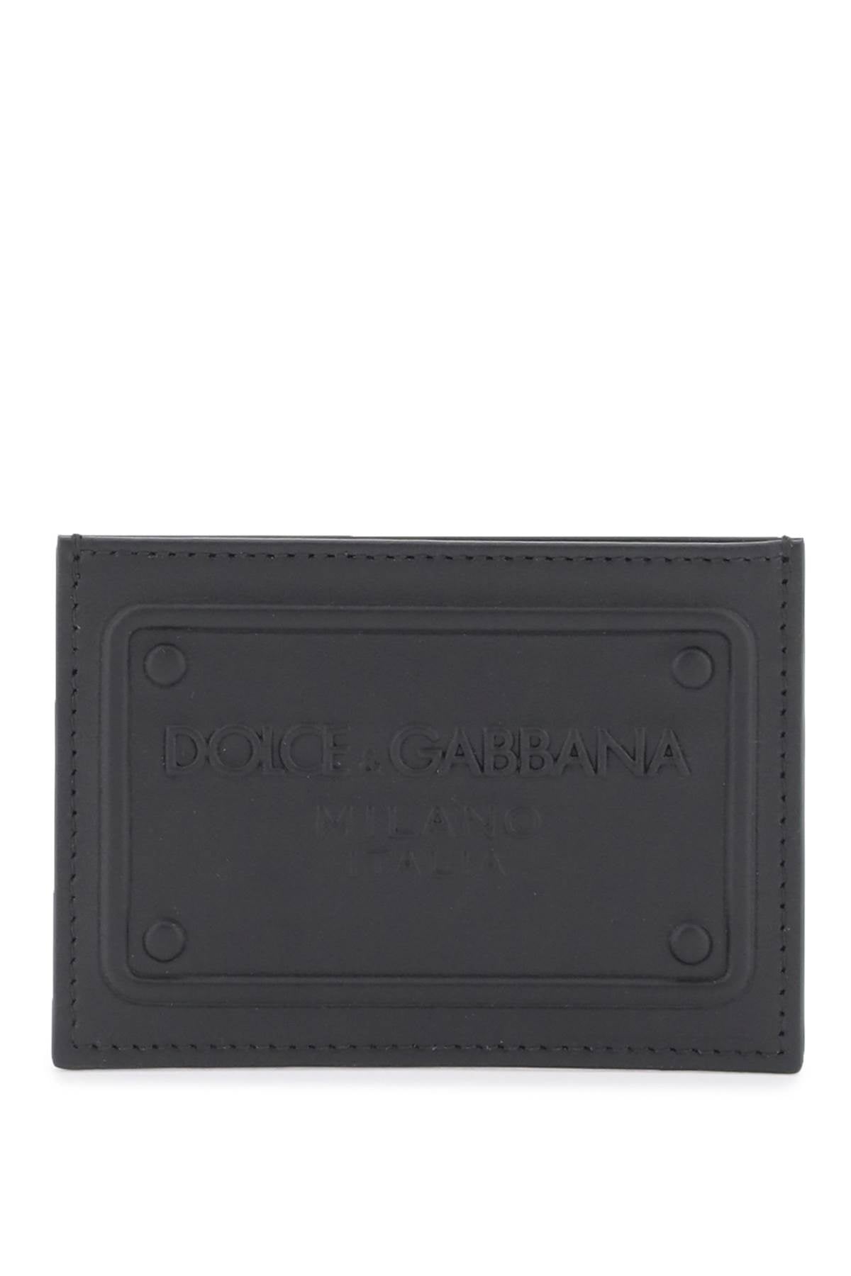 DOLCE & GABBANA Logo Detail Mini Leather Card Holder