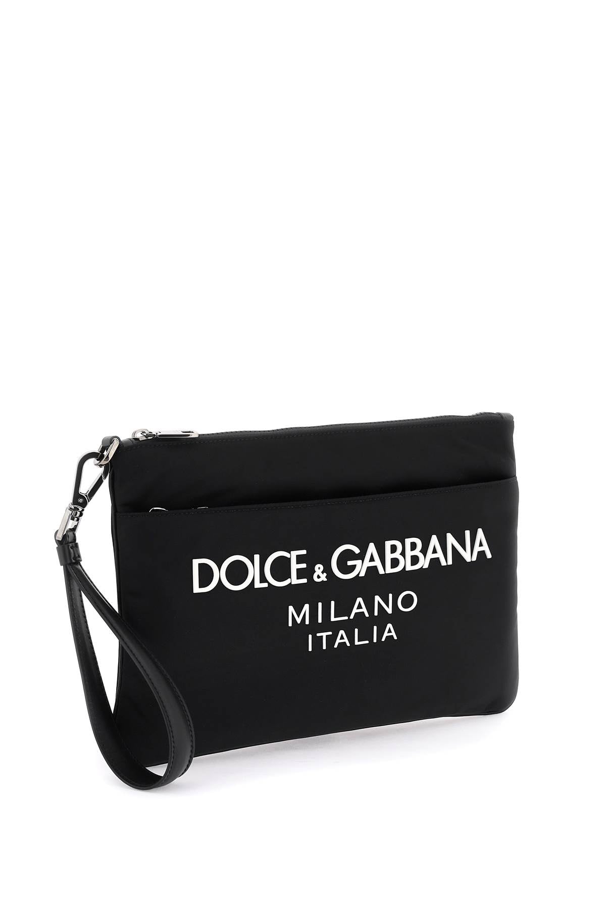 DOLCE & GABBANA Nylon Pouch Handbag - 32x22x2 cm