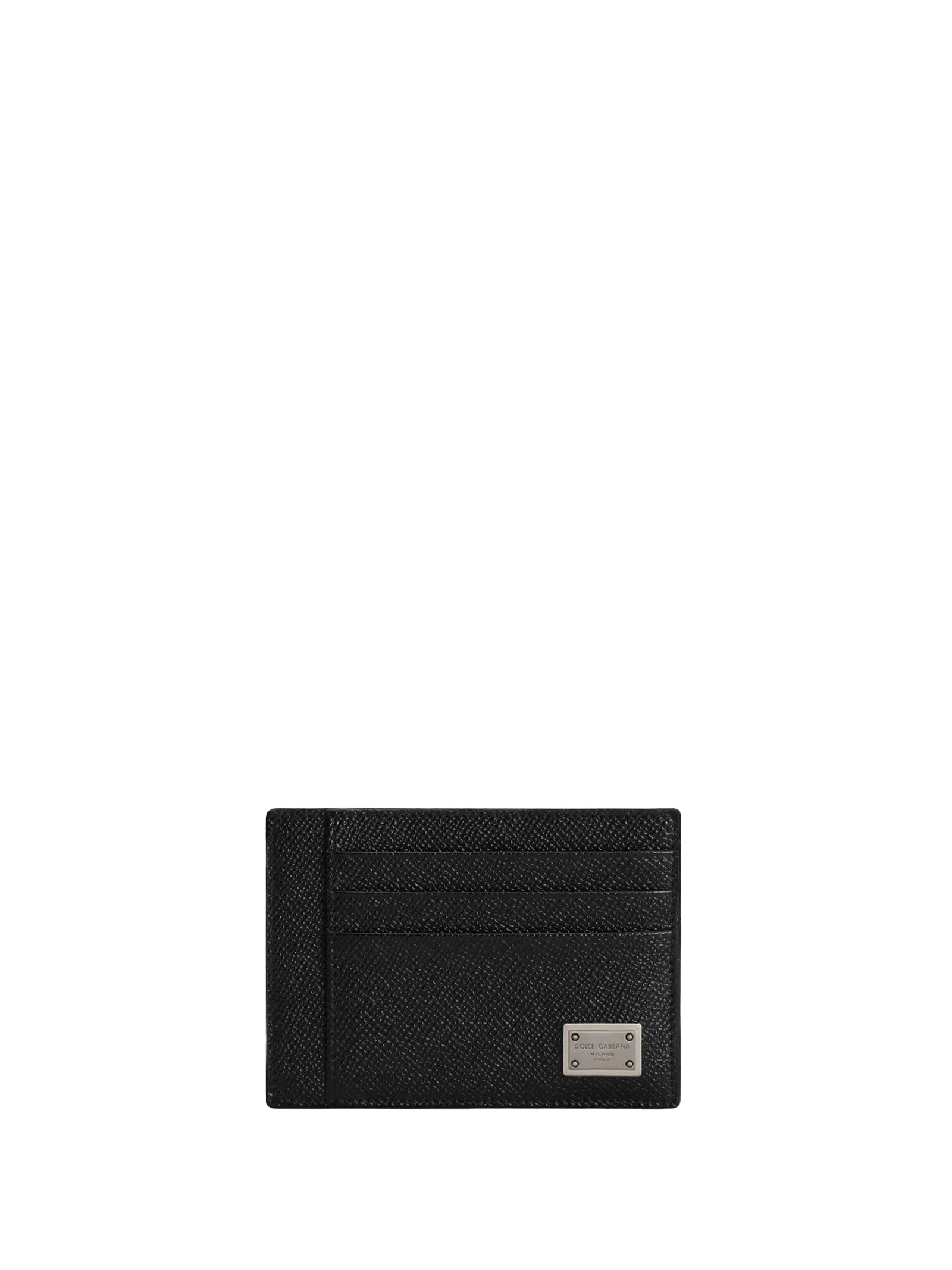 DOLCE & GABBANA Mini Dauphine Leather Card Holder - 11.5cm x 8.5cm x 0.5cm