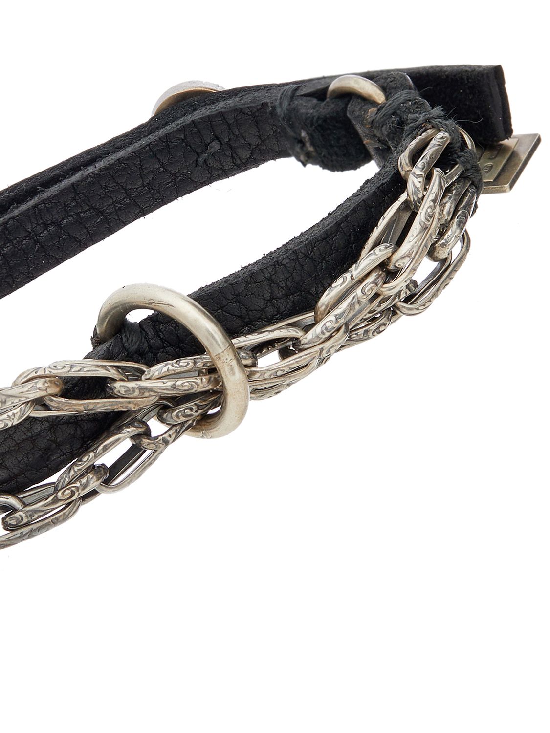 GOTI Genuine Leather Bracelet with Silver 925 - 20cm Length