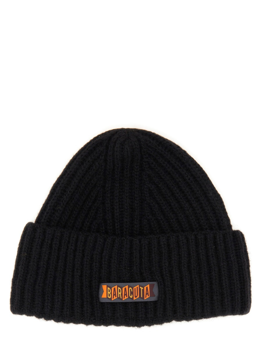 BARACUTA Beanie Hat with Logo Patch