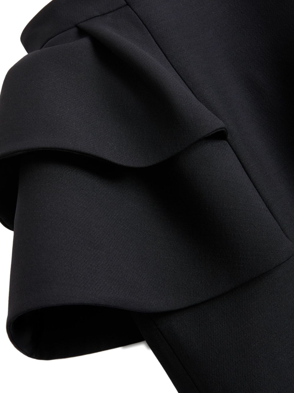 VALENTINO High-Waisted Ruffled Midi Skirt