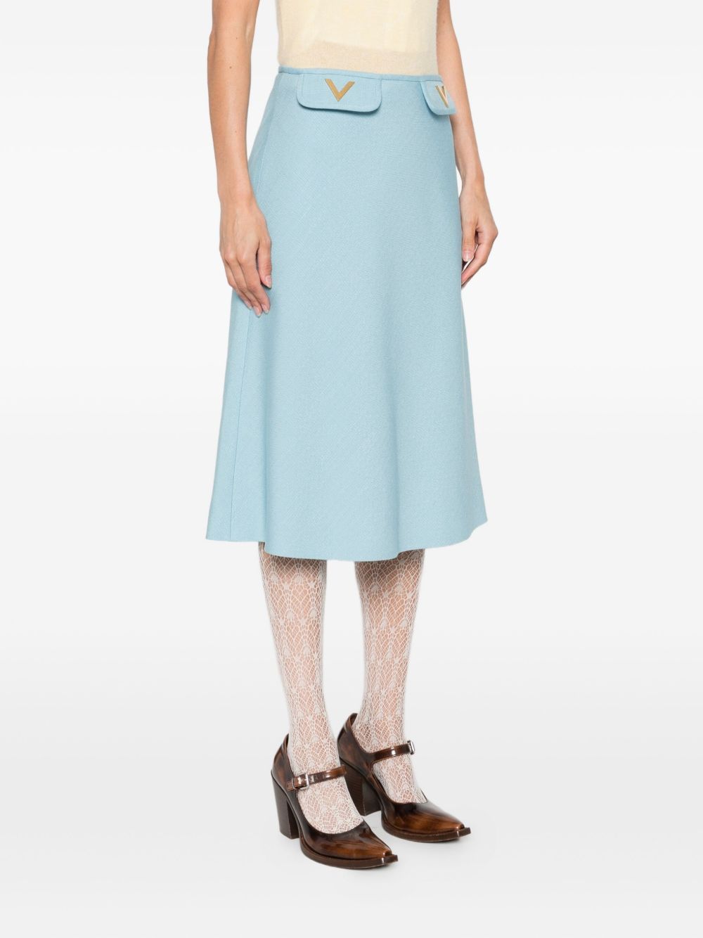 VALENTINO Chic Midi Skirt