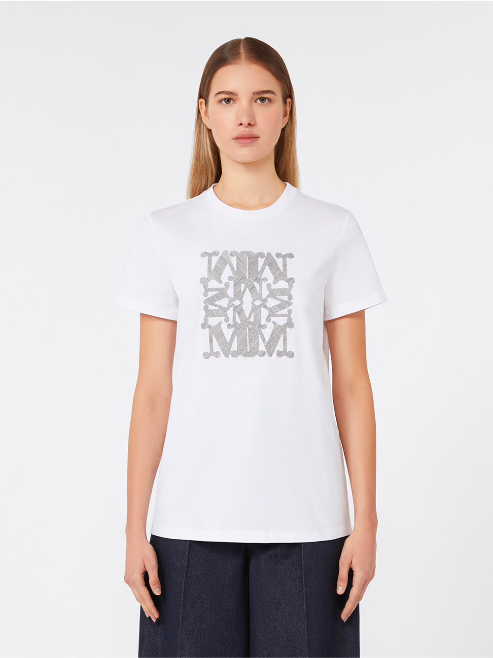 MAX MARA Embroidered Cotton T-Shirt