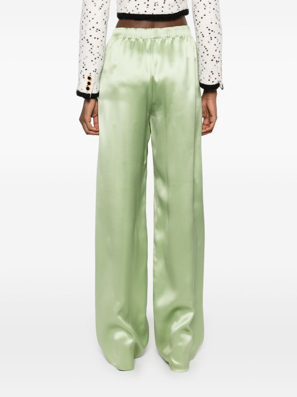 VALENTINO Luxurious 100% Silk Trousers for Women - SS25