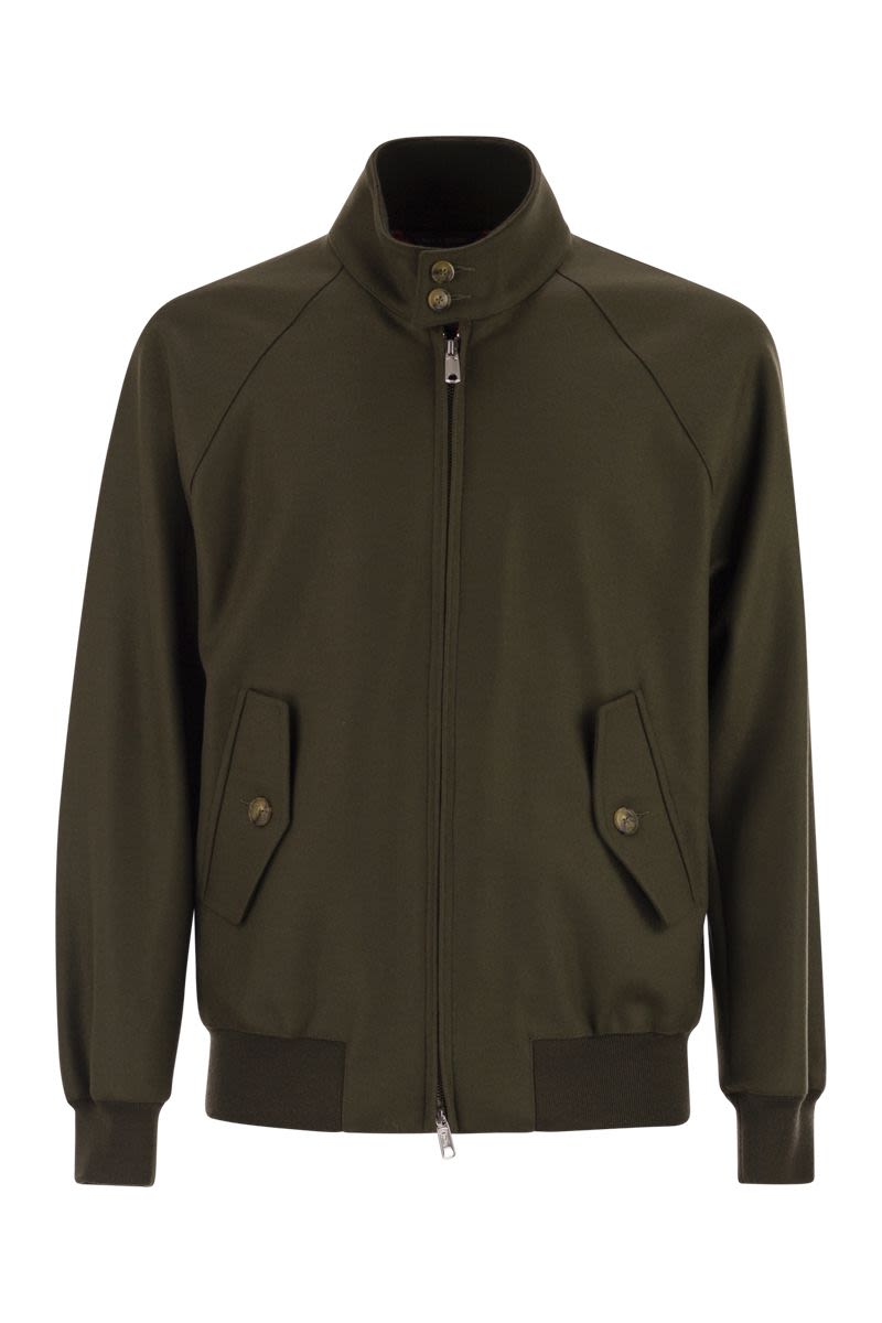 BARACUTA Wool and Cashmere Bomber Jacket