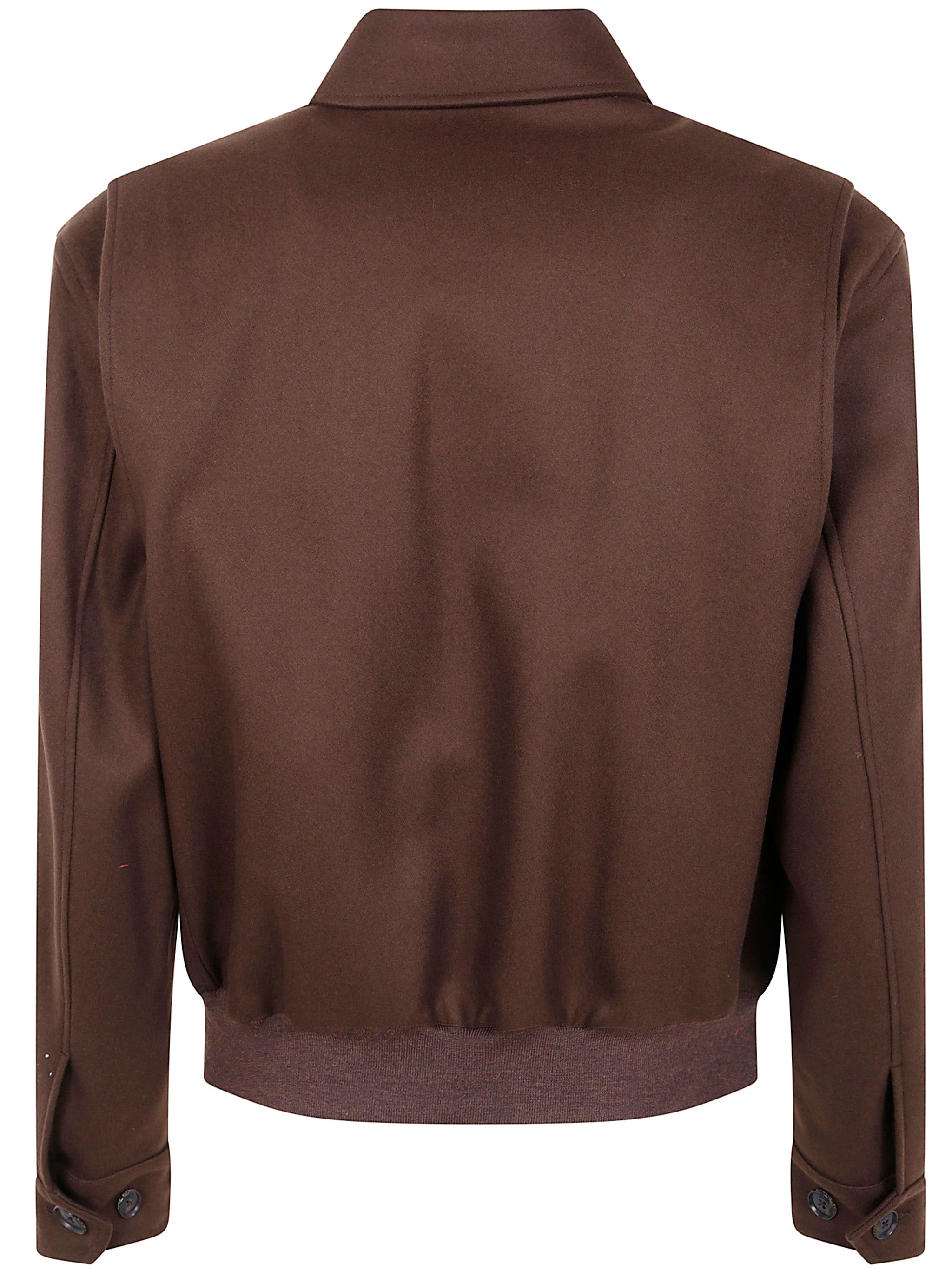 BARACUTA G18 Melton Wool and Cashmere Bomber Jacket