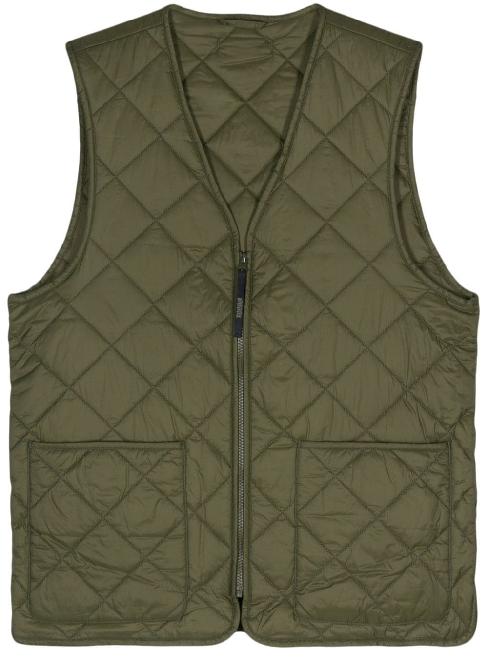 BARACUTA Men's Quilted Vest with Front Zip and Pockets