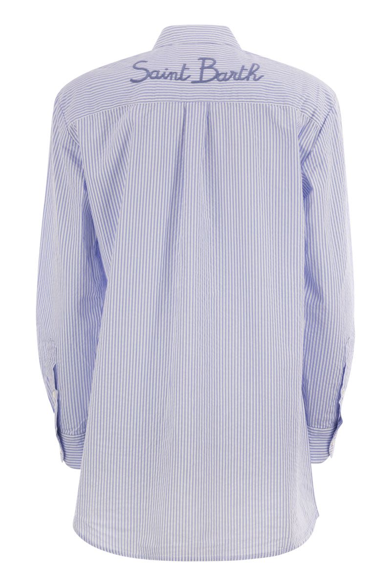 MC2 SAINT BARTH Long Sleeve Striped Shirt for Women