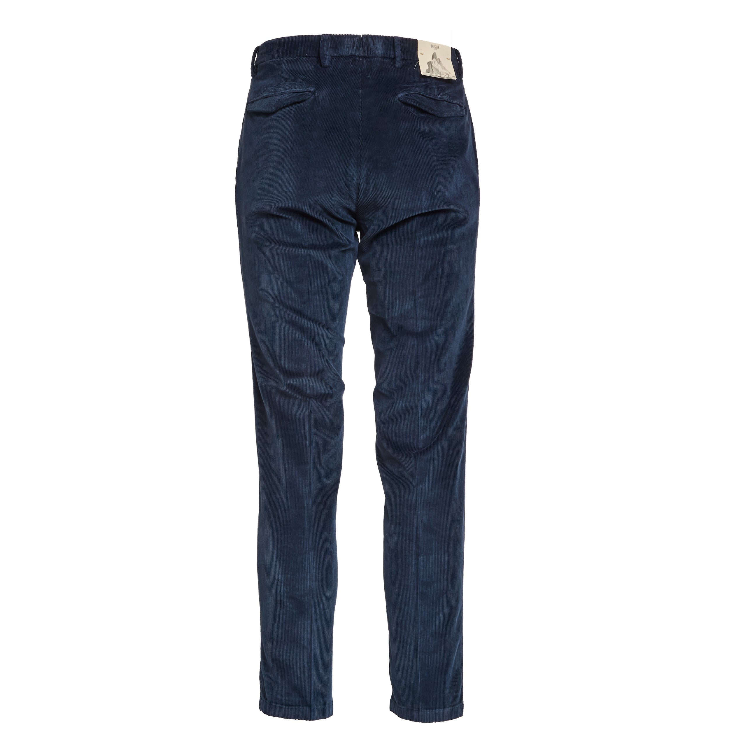 BRIGLIA 1949 Classic Pleated Frost Velvet Trousers for Men