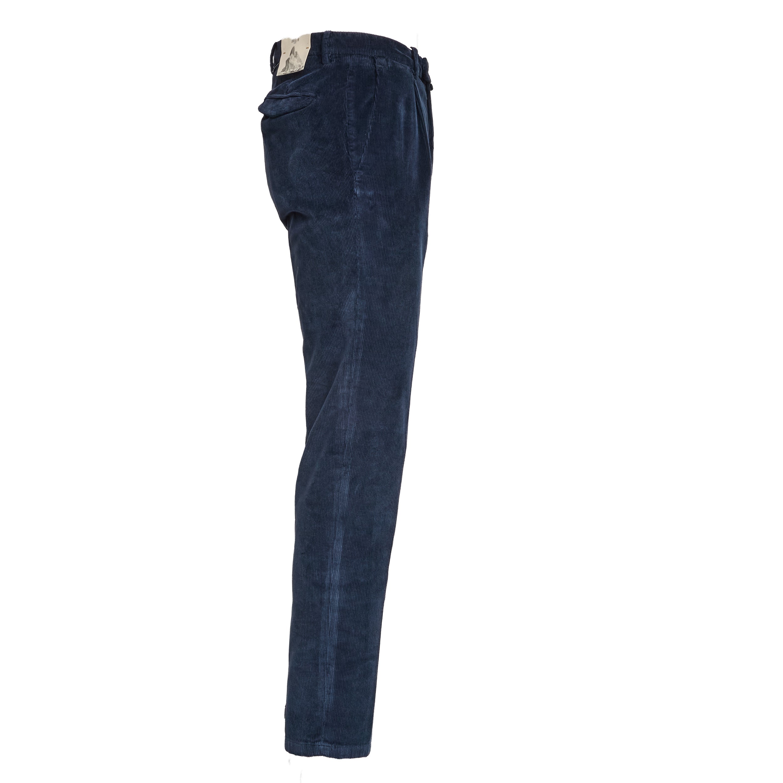 BRIGLIA 1949 Classic Pleated Frost Velvet Trousers for Men