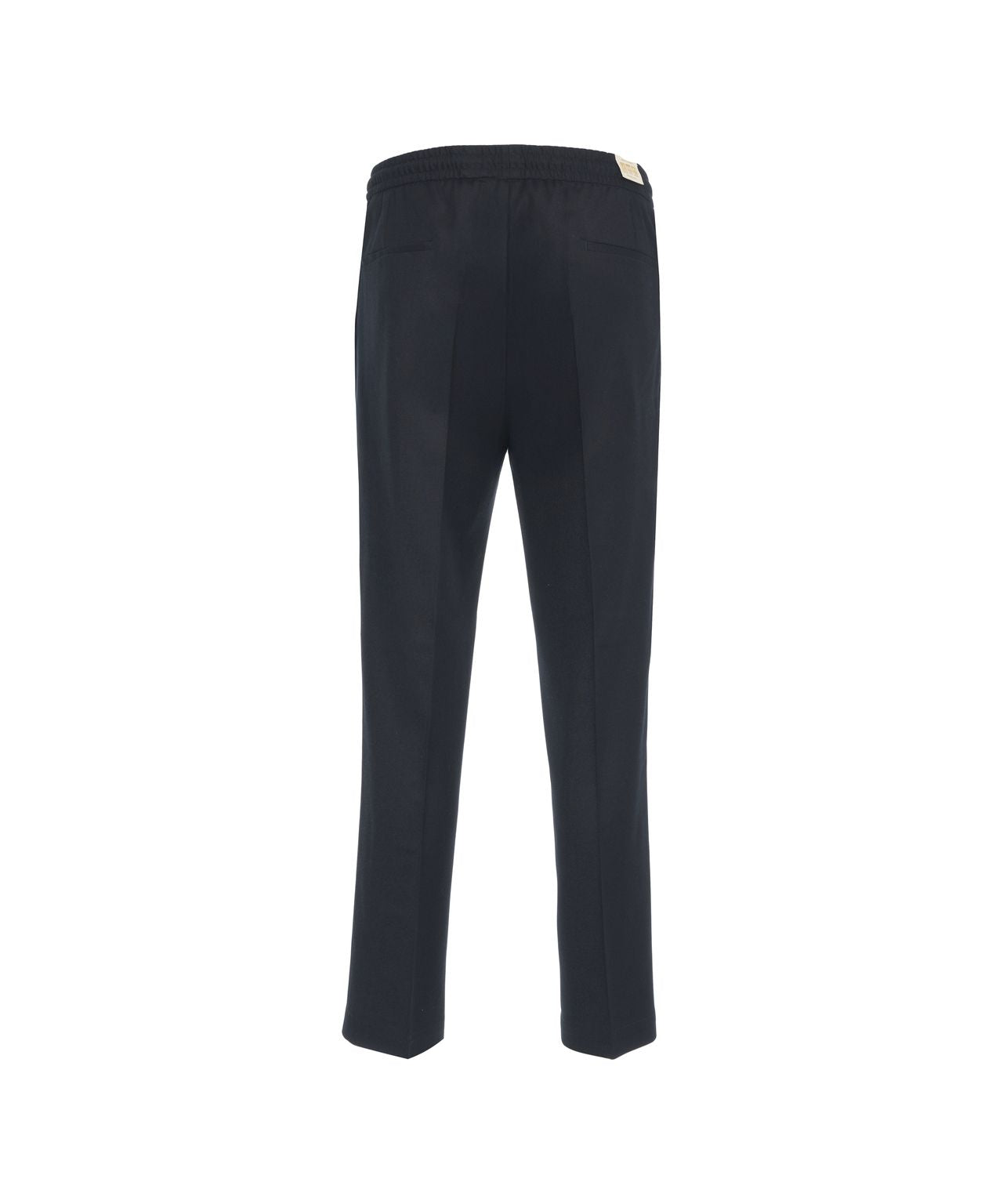 BRIGLIA Modern Drawstring Trousers with Pressed Pleats for Men