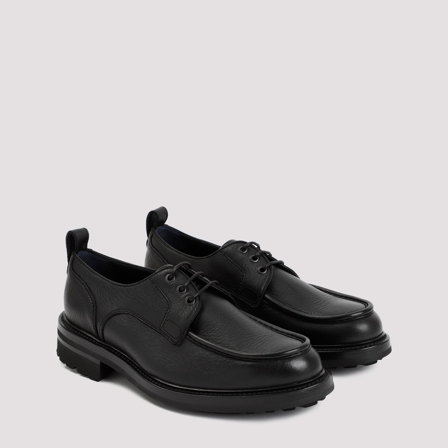 BRIONI Elegant Grained Leather Derbies for Men