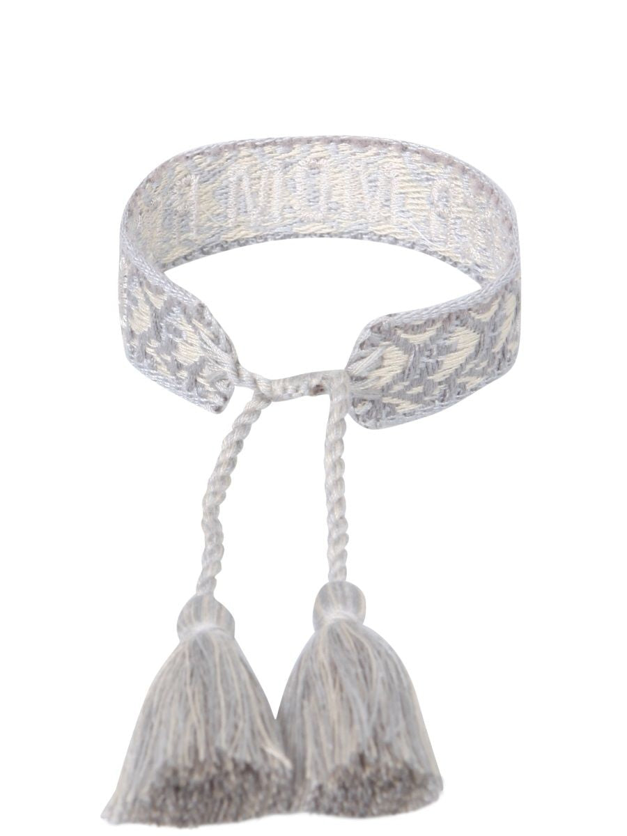 LABEL K Braided Fabric Bracelet - Super Mom Rock