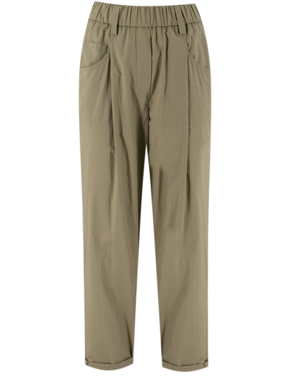BRUNELLO CUCINELLI Cotton Poplin Trousers for Women