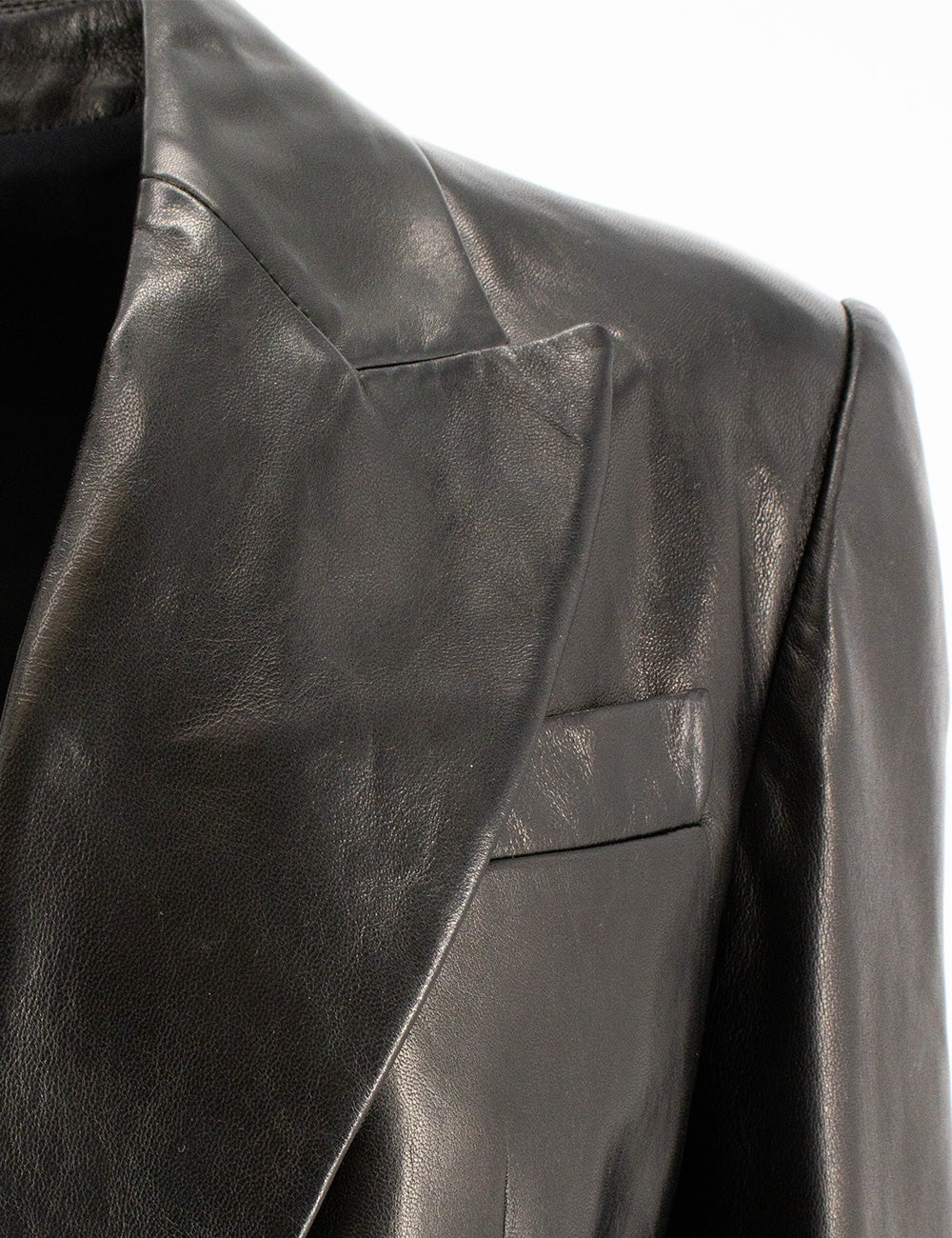 BRUNELLO CUCINELLI Women's Leather Jacket with Jewel-Embroidered Collar