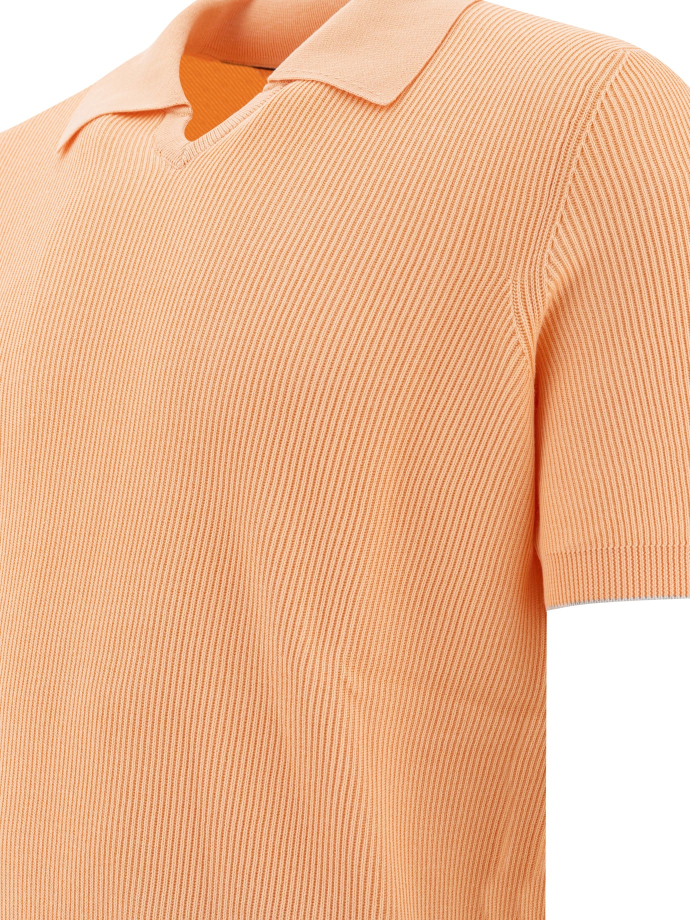 BRUNELLO CUCINELLI Men's Lightweight Linen-Cotton Blend Polo Shirt