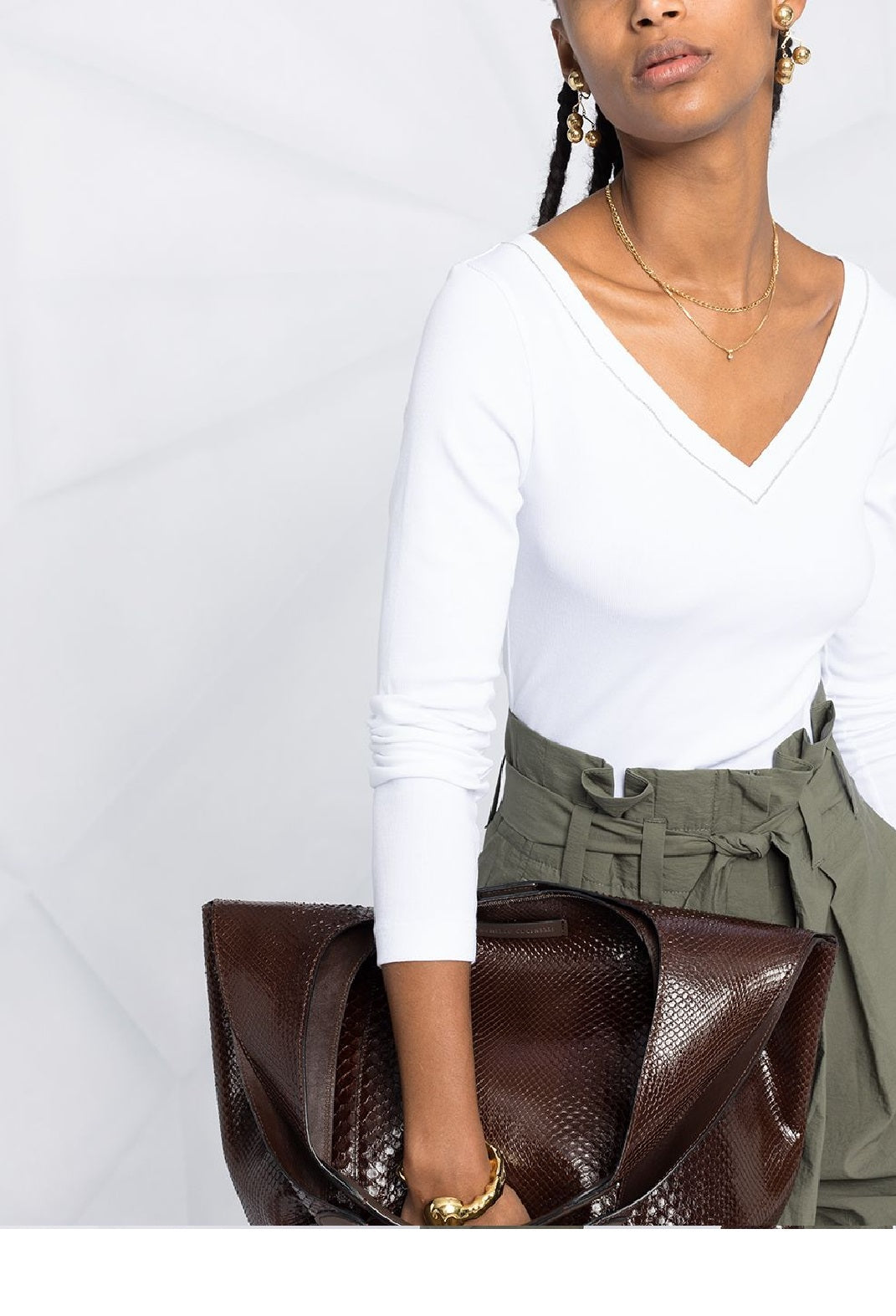 BRUNELLO CUCINELLI Elegant V-Neck Long Sleeve Knitwear for Women