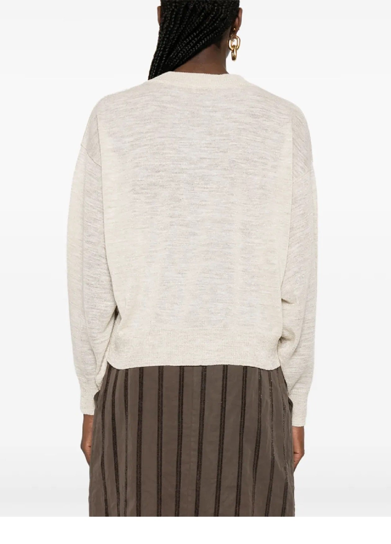 BRUNELLO CUCINELLI Elegant V-Neck Knit Pullover for Women