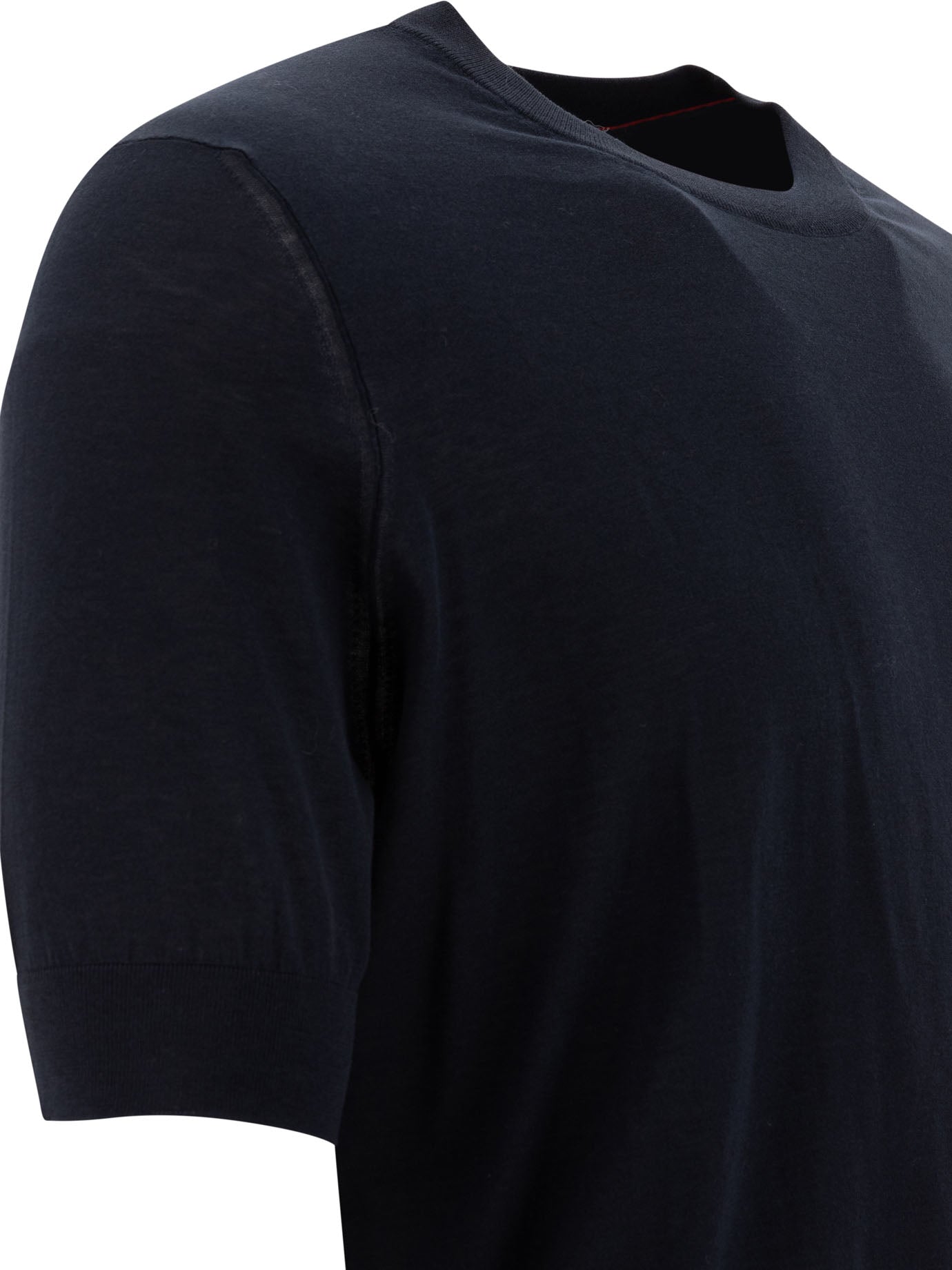 BRUNELLO CUCINELLI Fine Knit T-shirt in Luxurious Blend for Men
