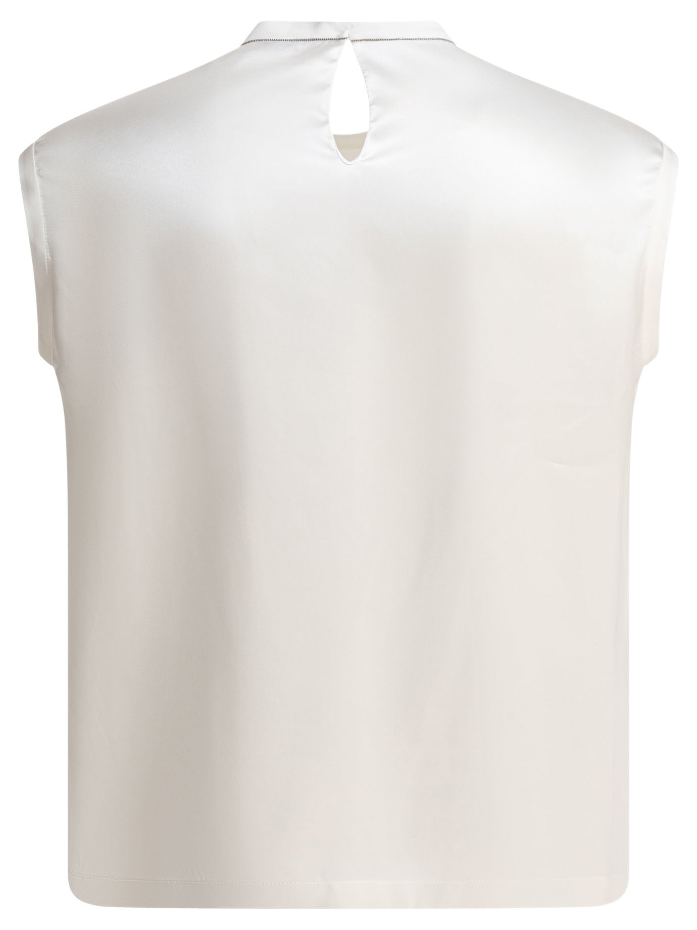 BRUNELLO CUCINELLI Soft Silk-Elastane T-Shirt for Women