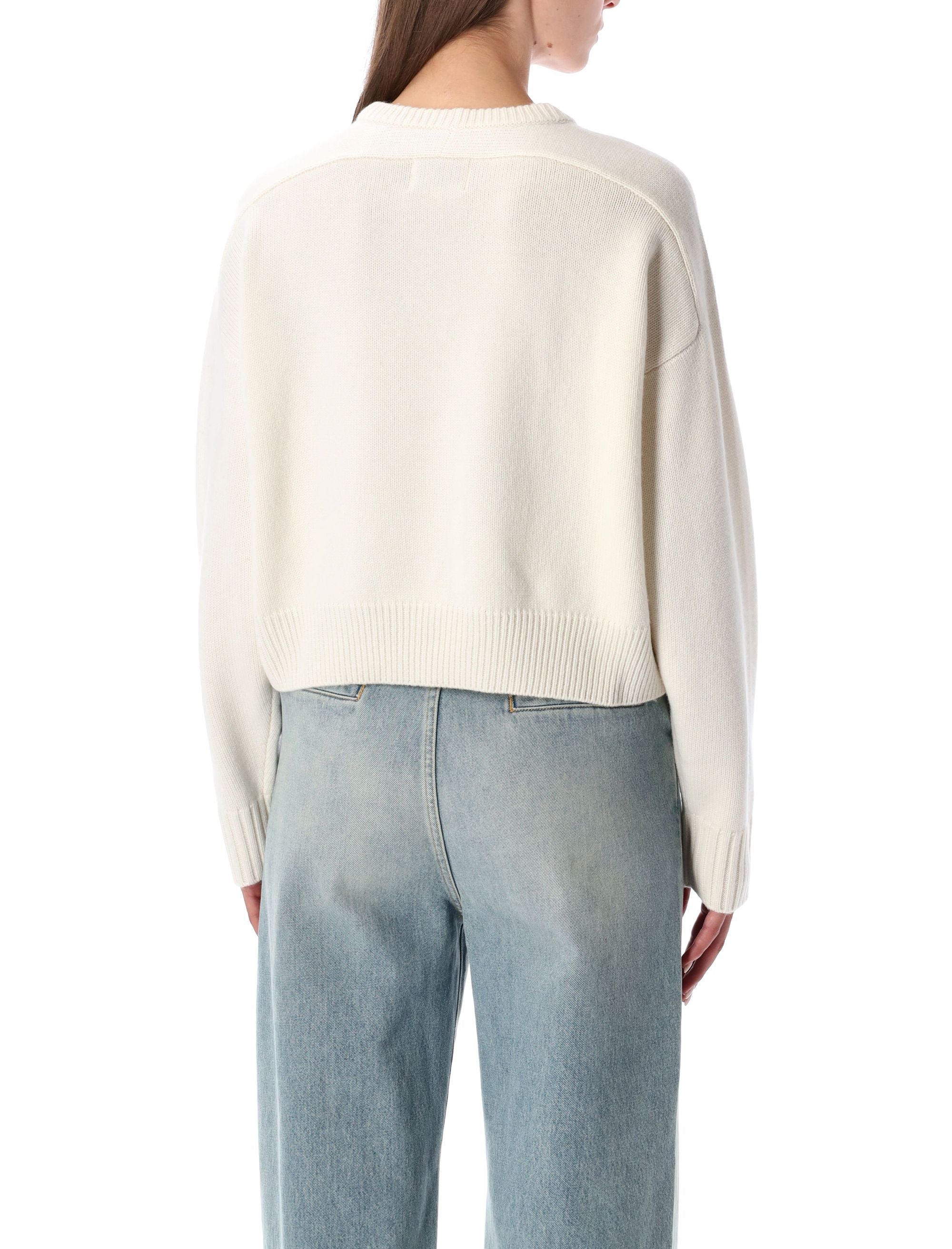 LOULOU Cropped Wool and Cashmere Sweater