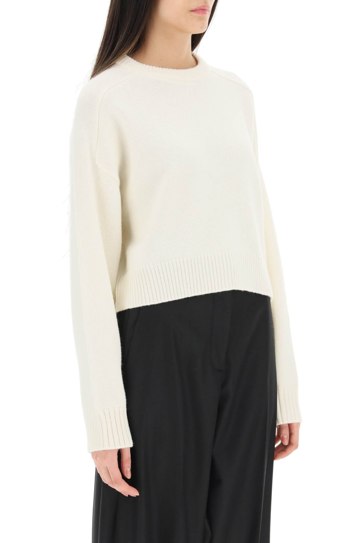 LOULOU Oversized Wool Blend Bruzzi Sweater