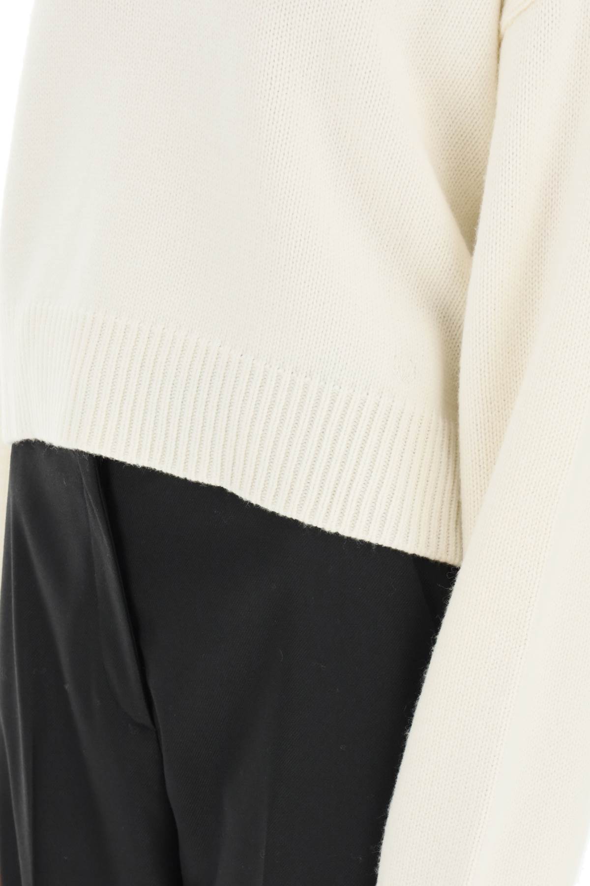 LOULOU Oversized Wool Blend Bruzzi Sweater