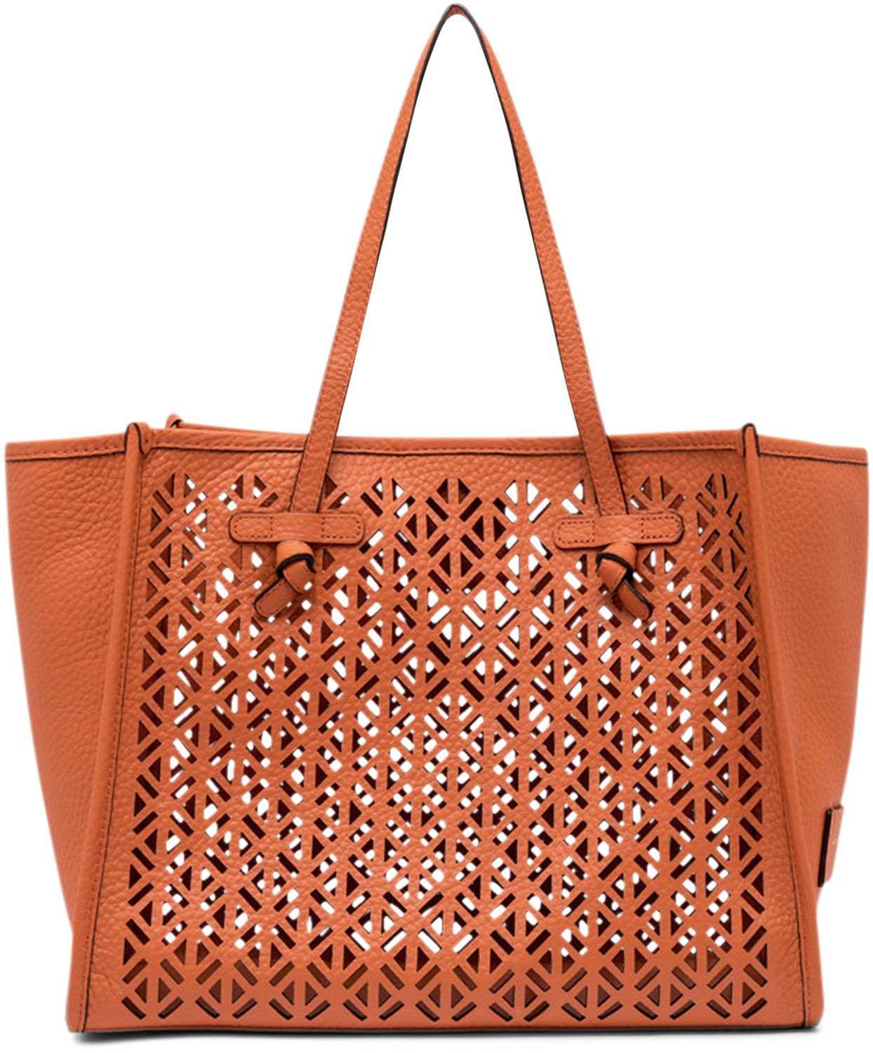 GIANNI CHIARINI Smooth Leather Tote Handbag - 38cm x 31cm x 16cm