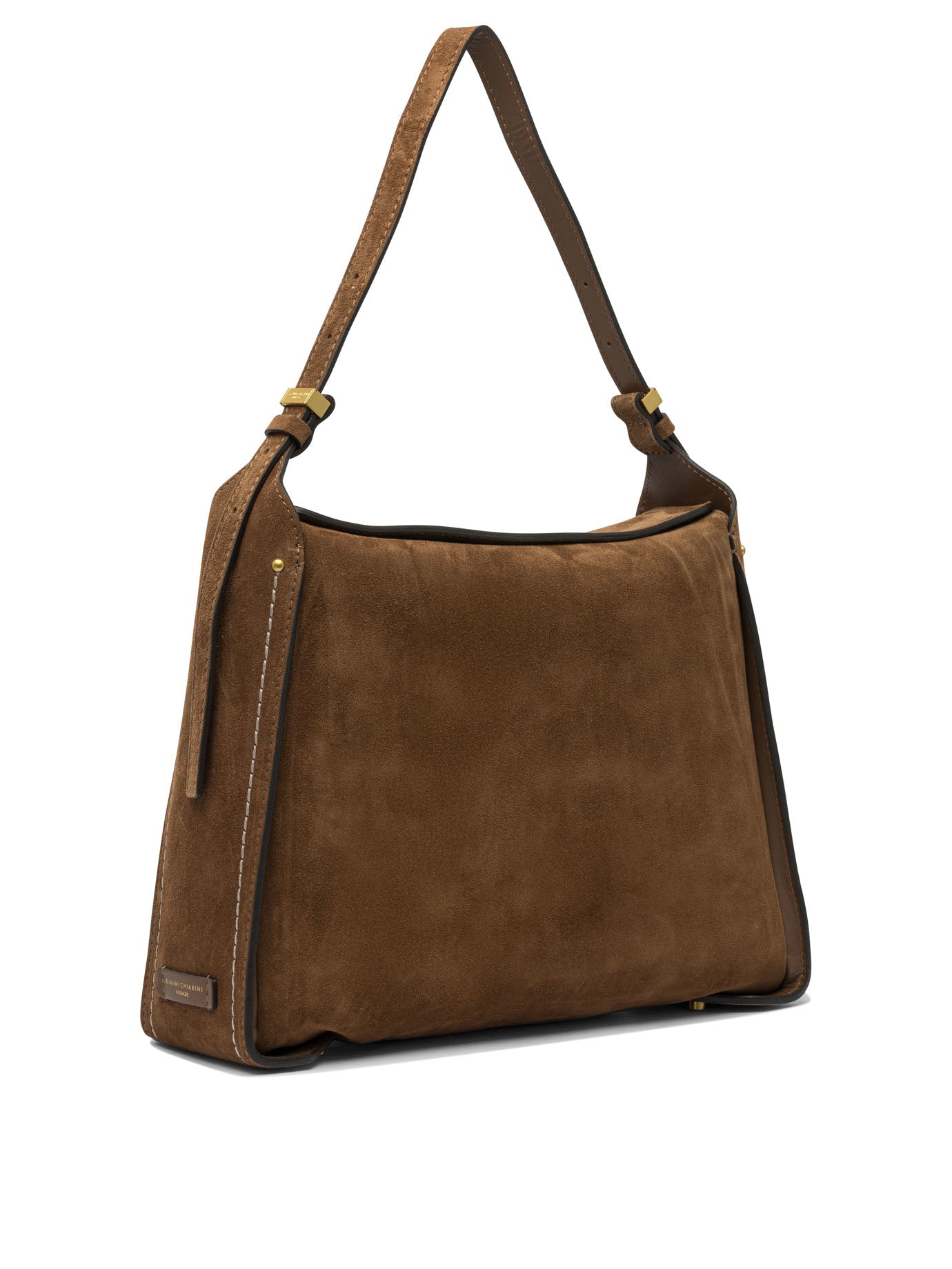 GIANNI CHIARINI Suede Shoulder Handbag