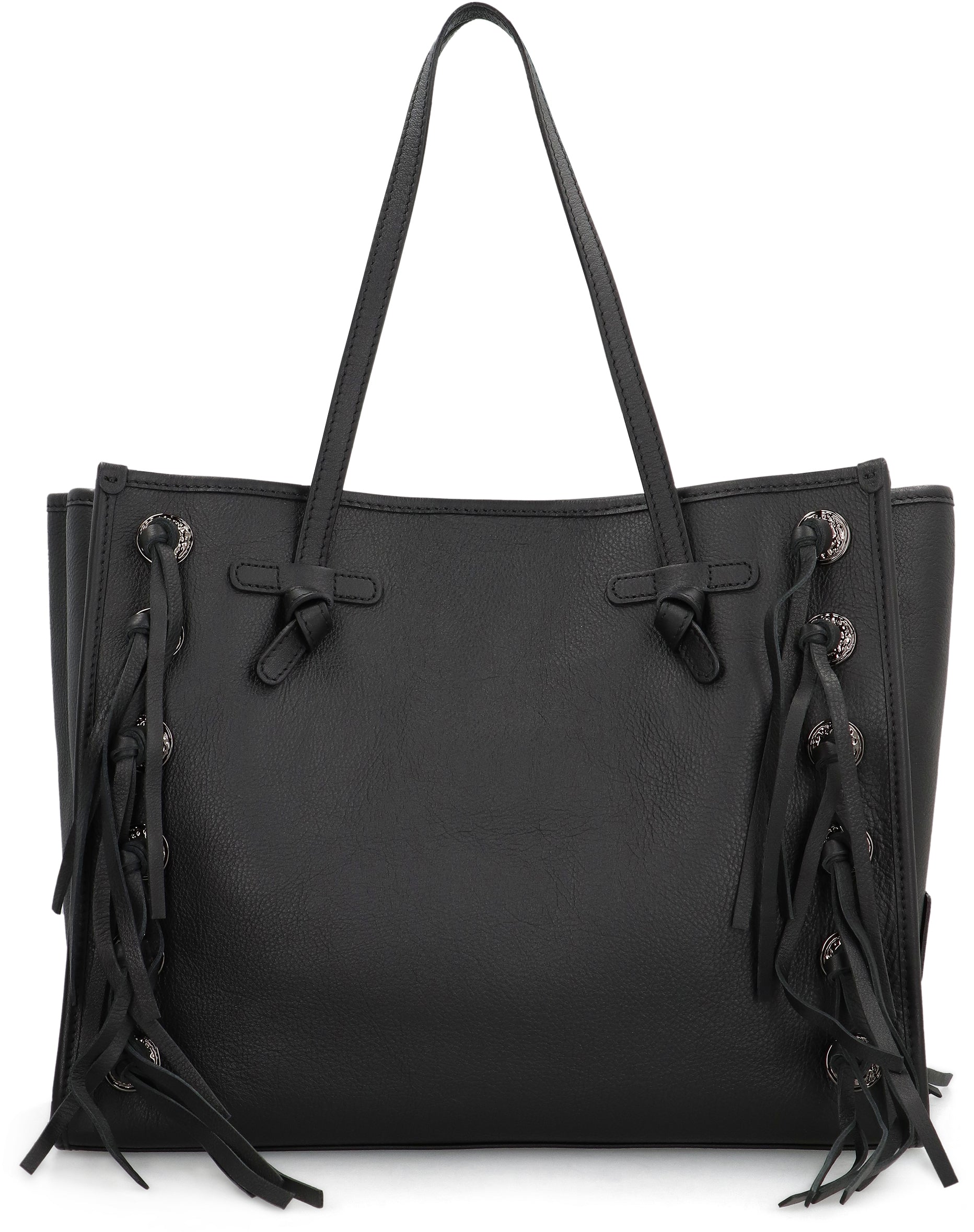 GIANNI CHIARINI Mini Leather Handbag with Fringes