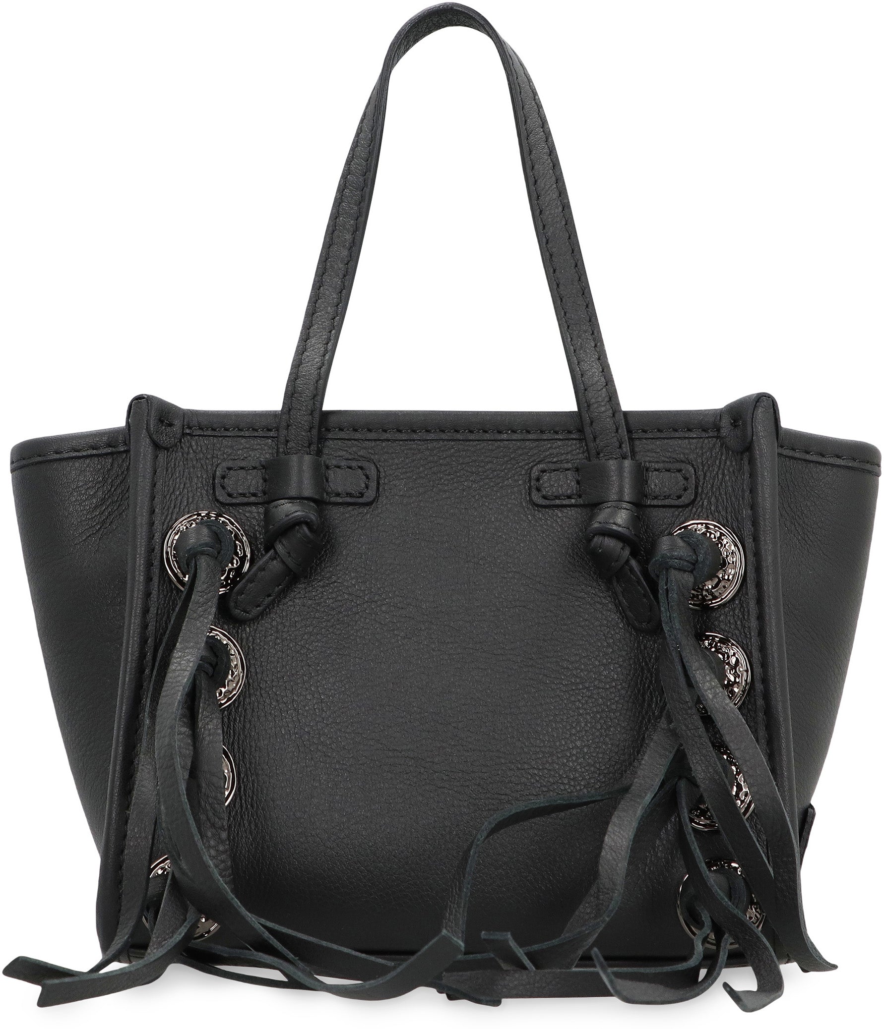 GIANNI CHIARINI Mini Leather Handbag with Fringes