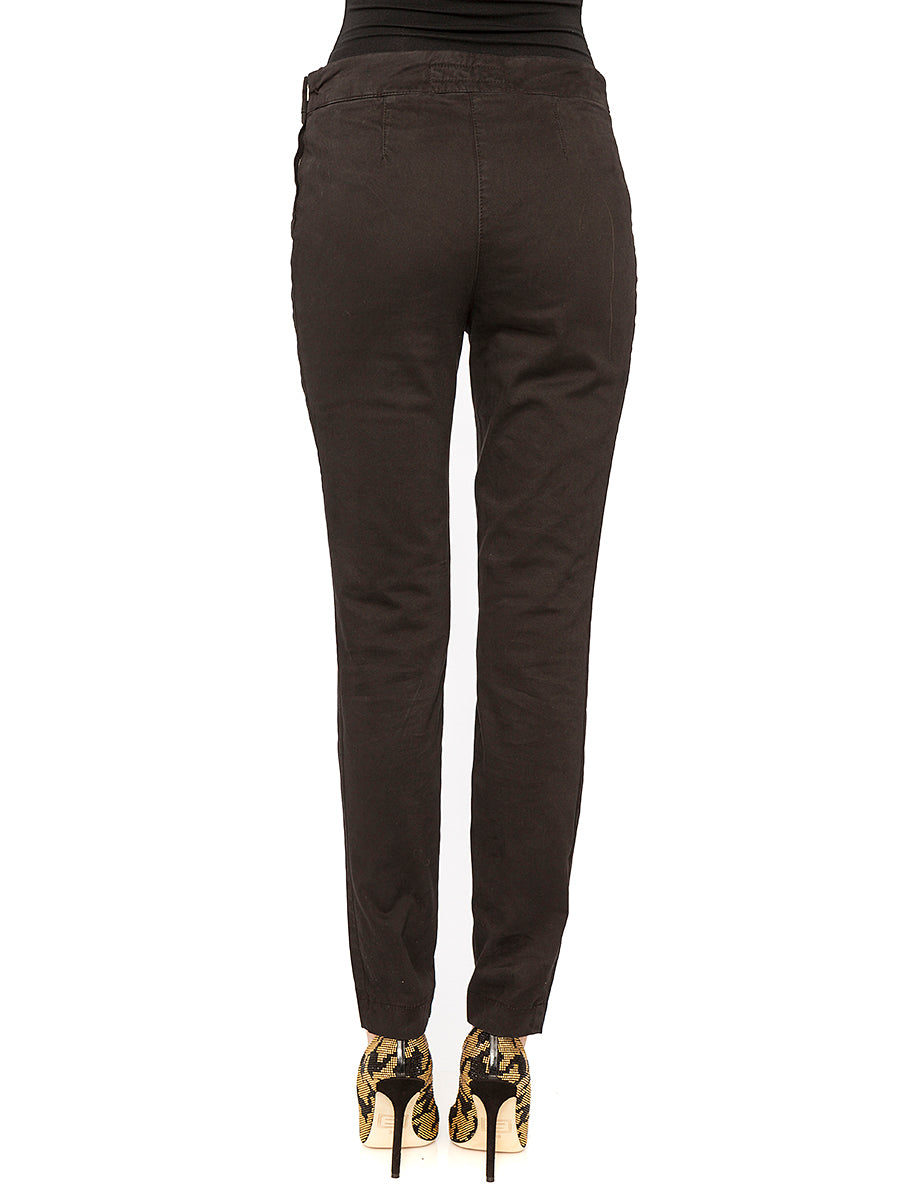 BASICON Satin Stretch Leggings with Lateral Zip Fastening - Women's