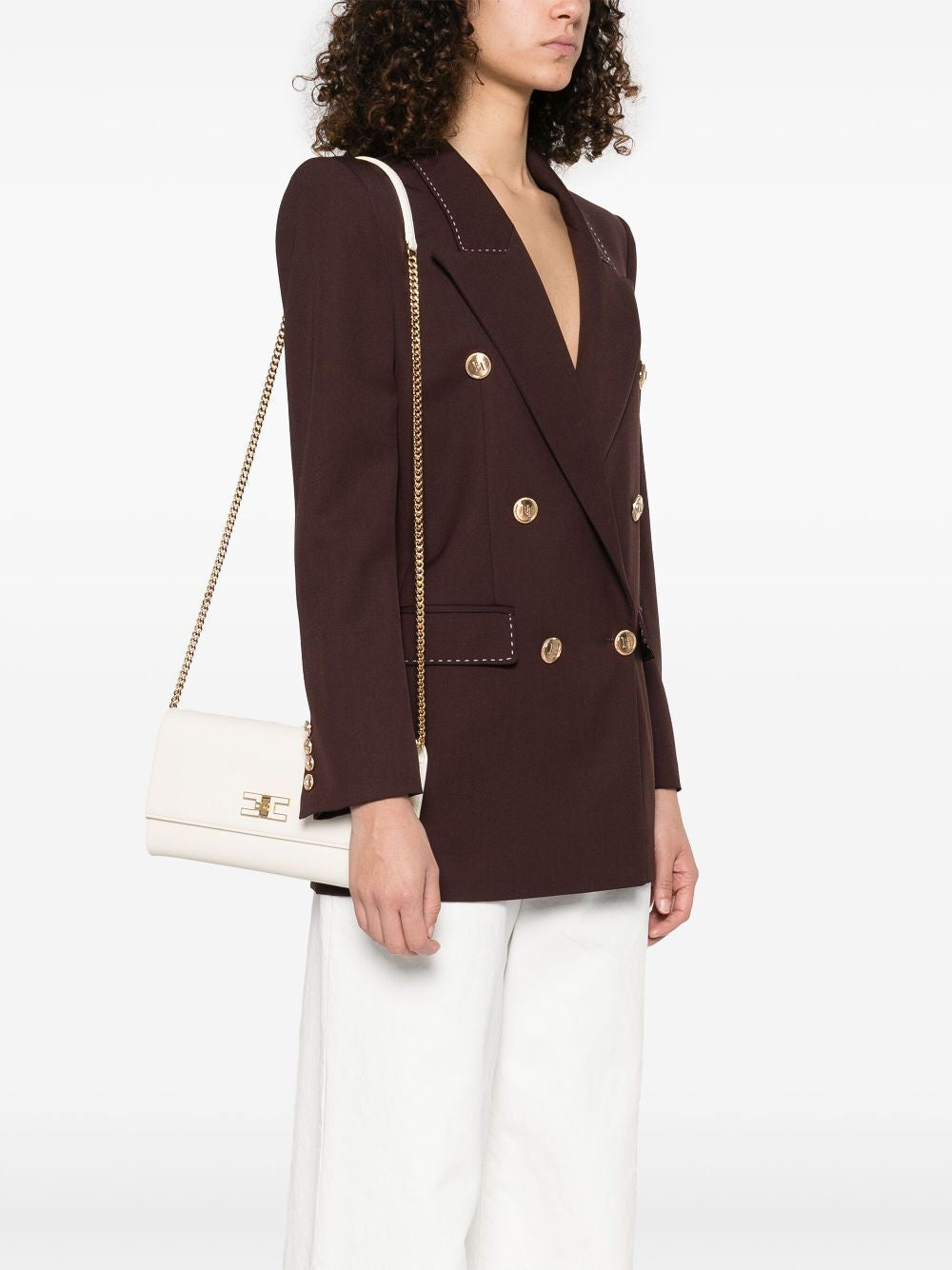 ELISABETTA FRANCHI Logo Plaque Crossbody Mini Handbag