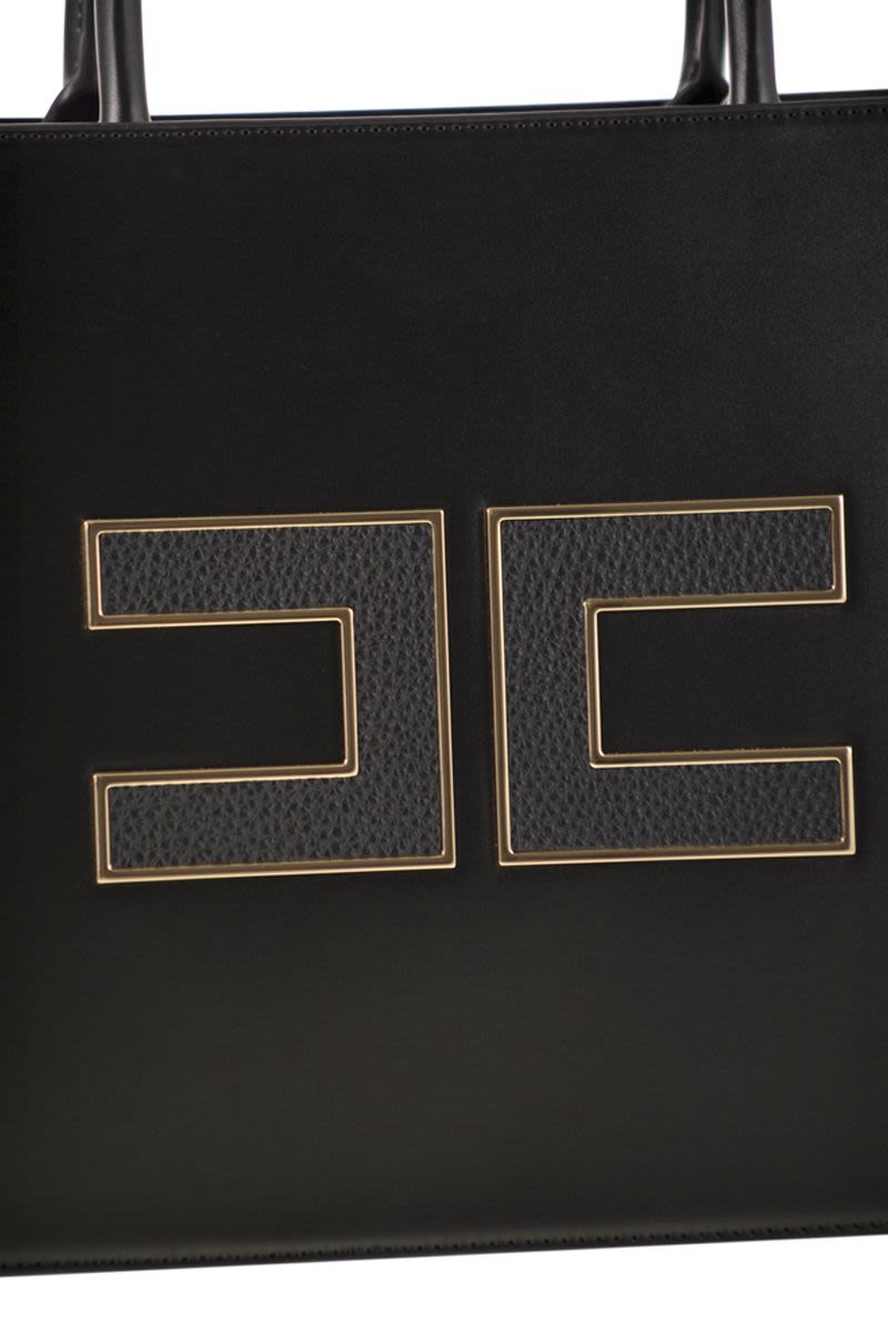 ELISABETTA FRANCHI Large Logo Tote Handbag