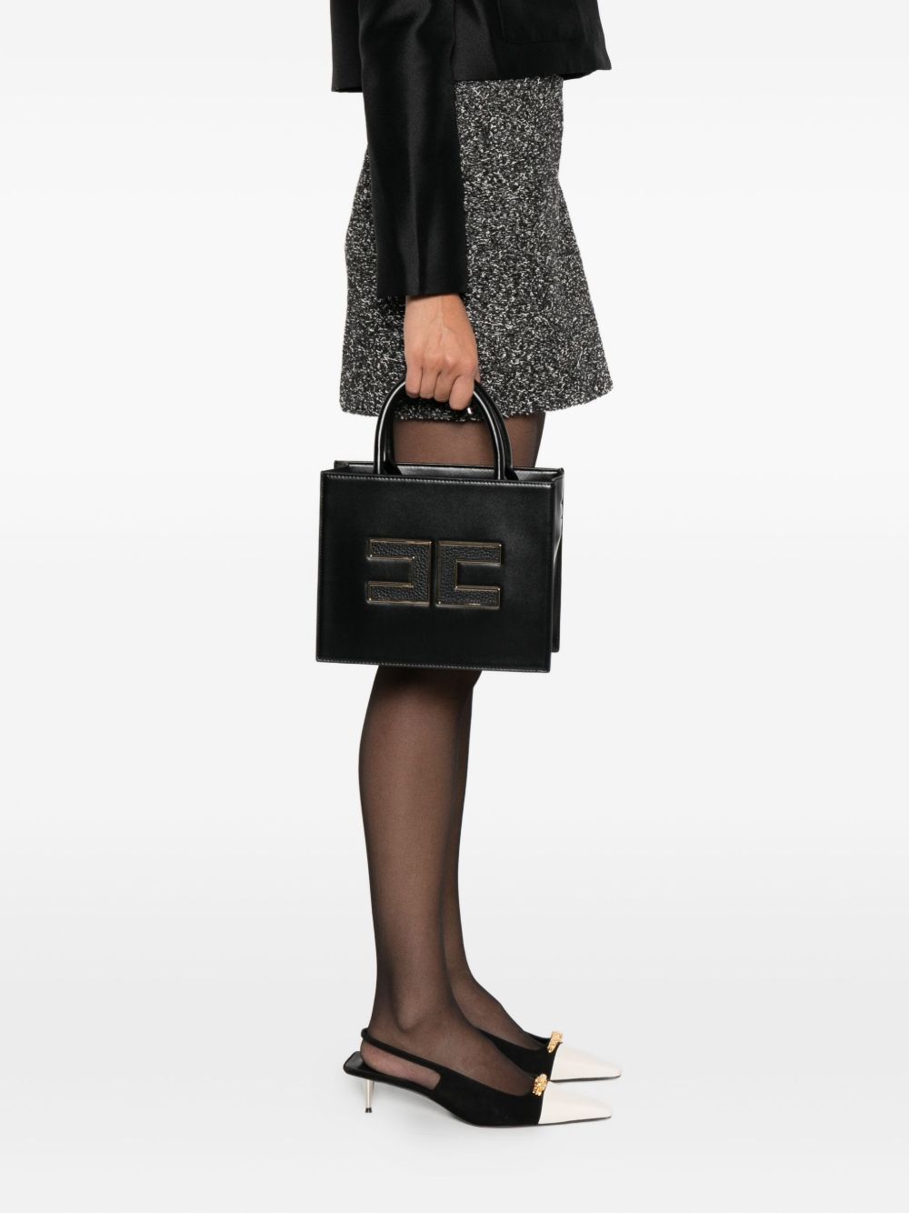ELISABETTA FRANCHI Mini Tote Handbag with Logo
