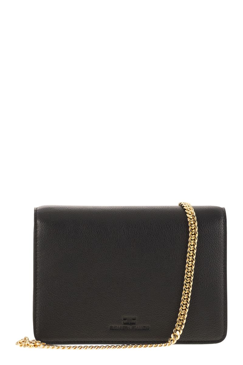 ELISABETTA FRANCHI Mini Shoulder Bag with Chain Detail