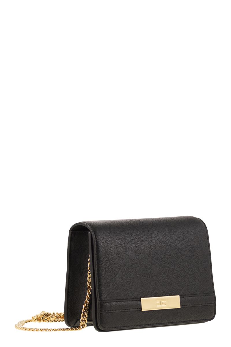 ELISABETTA FRANCHI Mini Shoulder Bag with Chain Detail