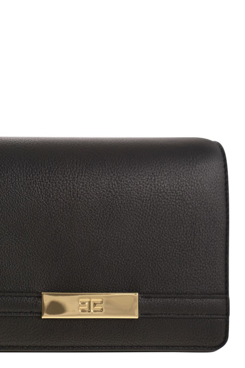 ELISABETTA FRANCHI Mini Shoulder Bag with Chain Detail