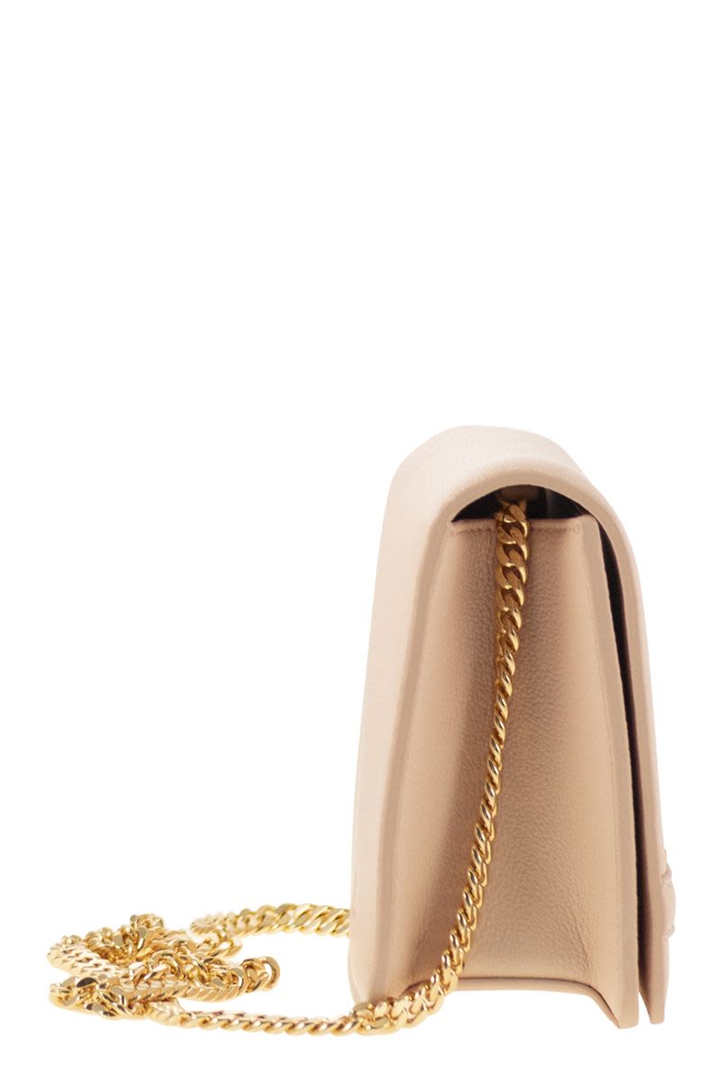 ELISABETTA FRANCHI Mini Shoulder Bag with Gold-Tone Chain