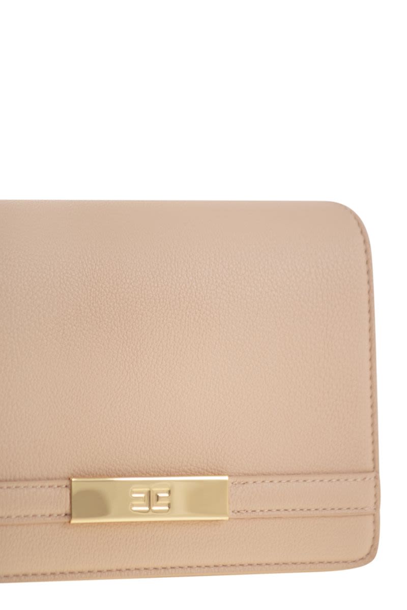 ELISABETTA FRANCHI Mini Shoulder Bag with Gold-Tone Chain