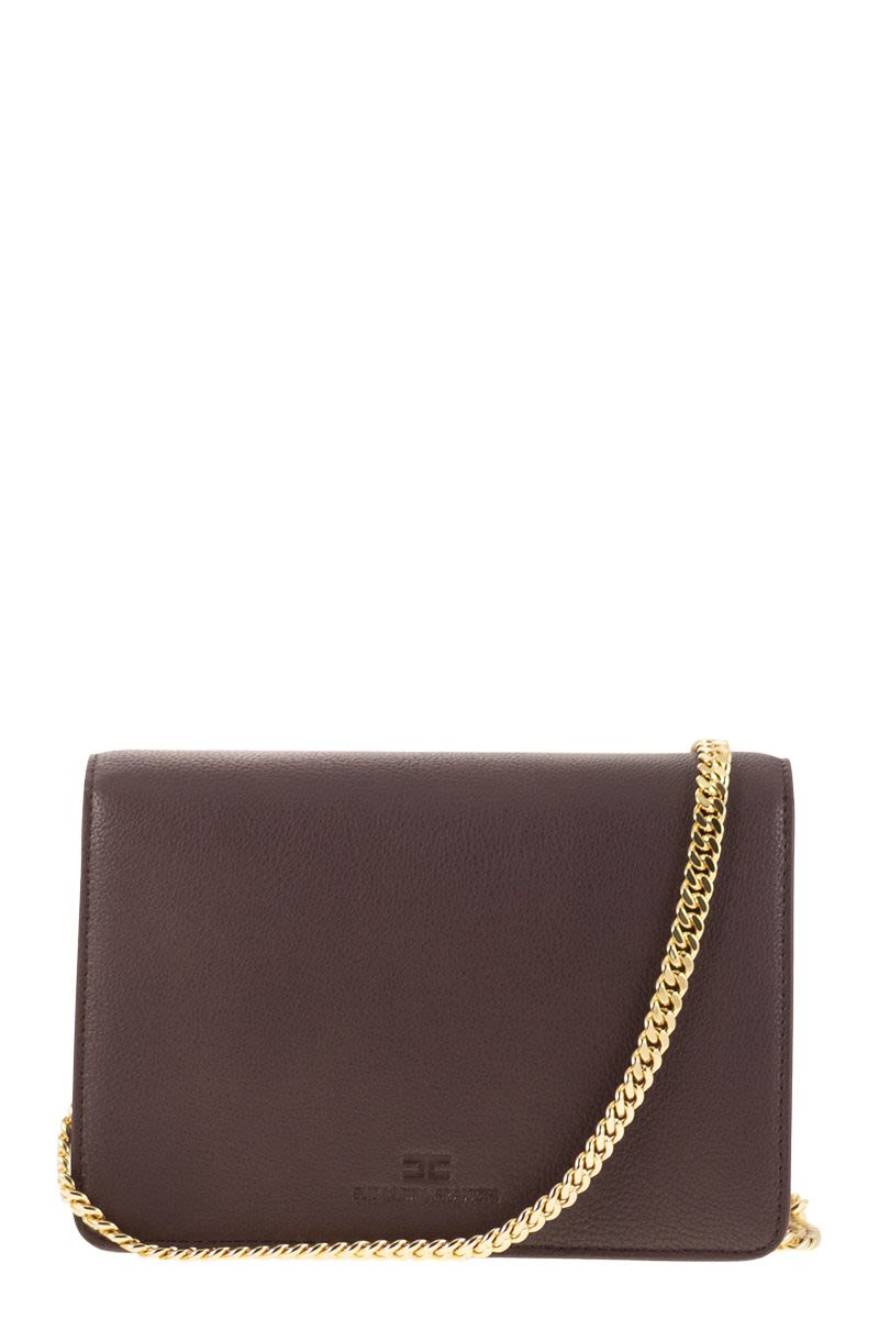 ELISABETTA FRANCHI Mini Shoulder Bag with Gold-Tone Chain