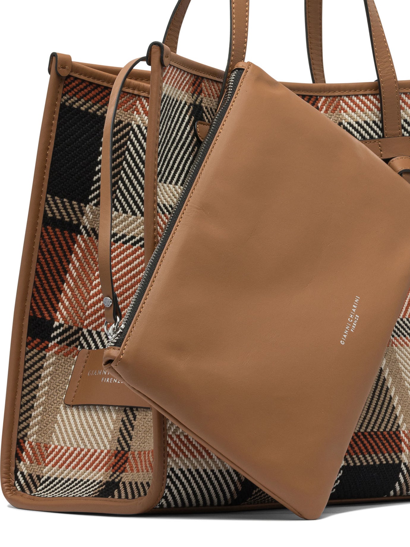 GIANNI CHIARINI Leather Shoulder Handbag