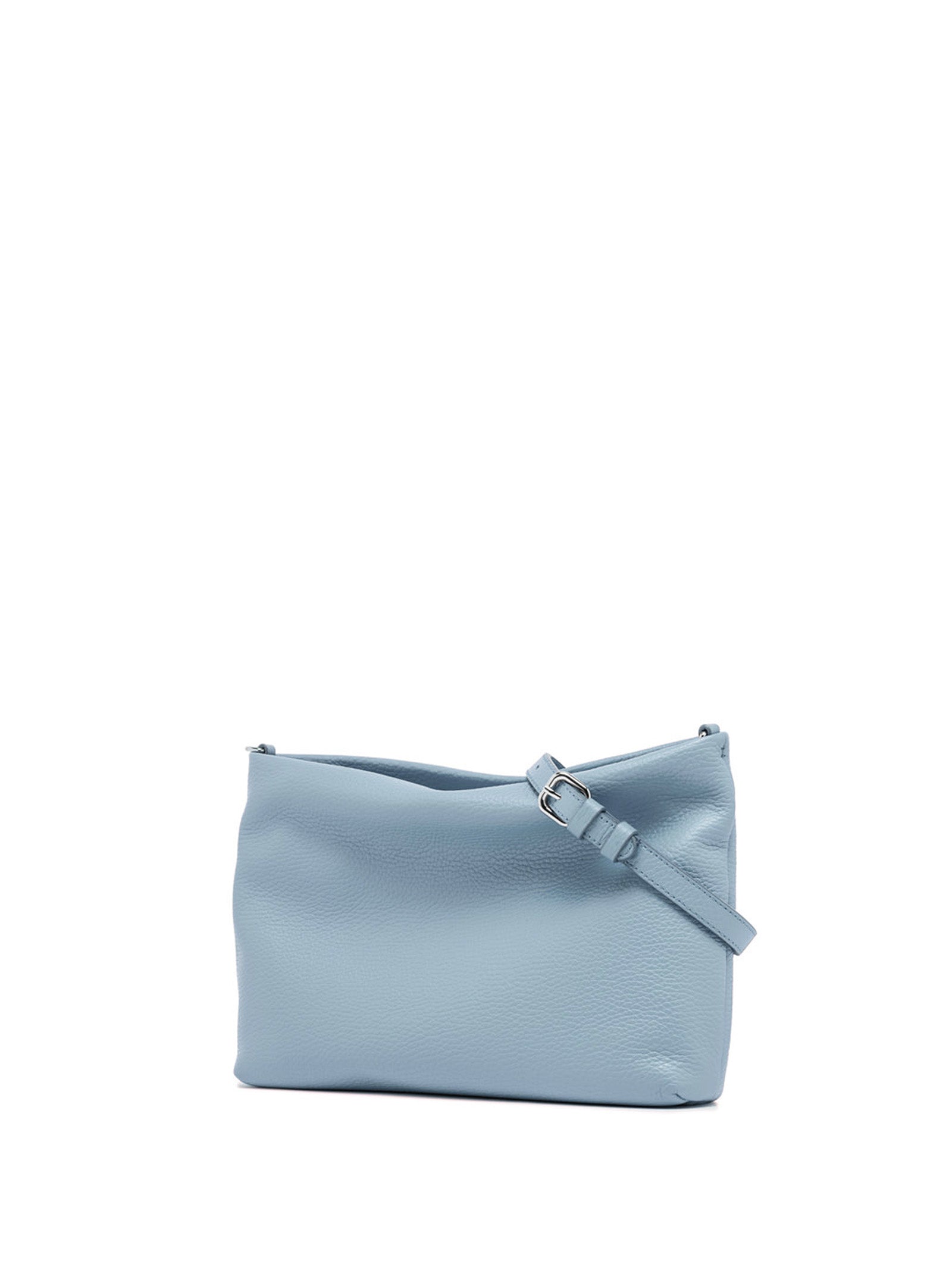 GIANNI CHIARINI Mini Hammered Leather Clutch Handbag with Resin Chain